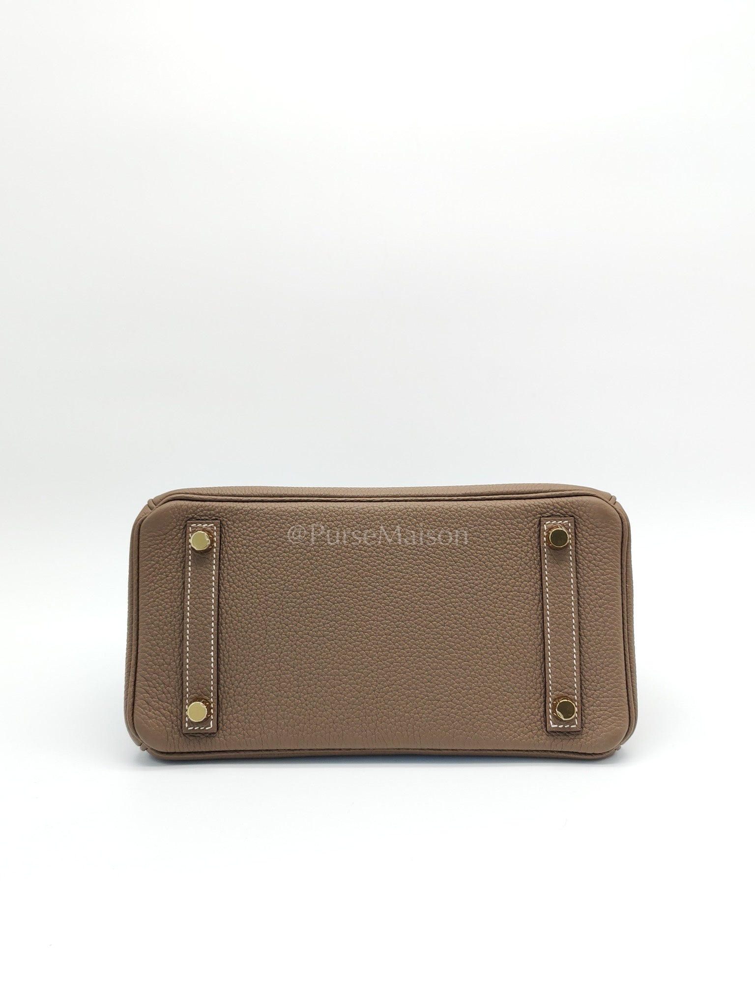 Birkin 25 Etoupe Retourne in Togo Leather and Gold Hardware Stamp D (2019) | Purse Maison Luxury Bags Shop