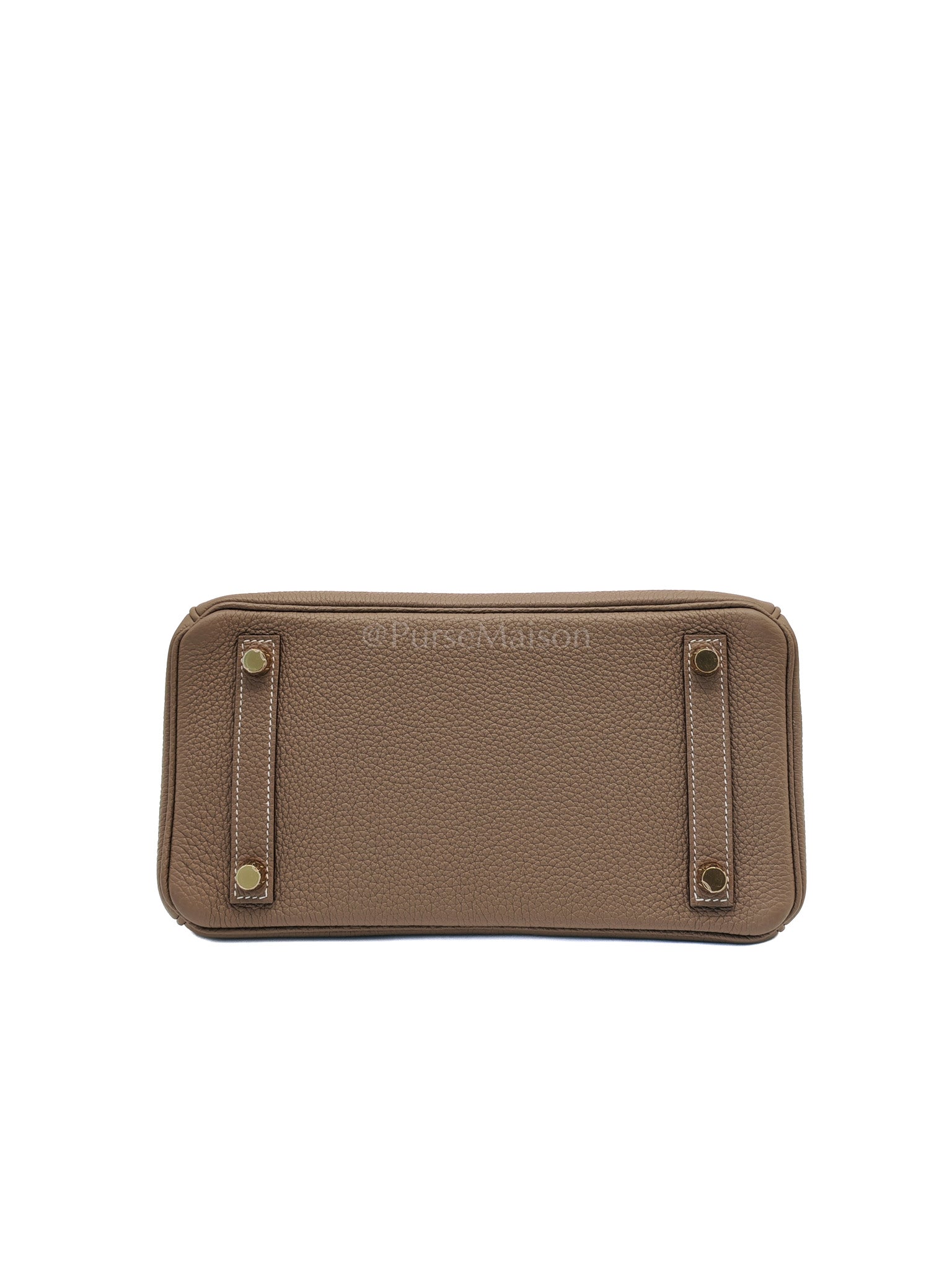 Birkin 25 Etoupe Retourne in Togo Leather and Gold Hardware Stamp D (2019) | Purse Maison Luxury Bags Shop