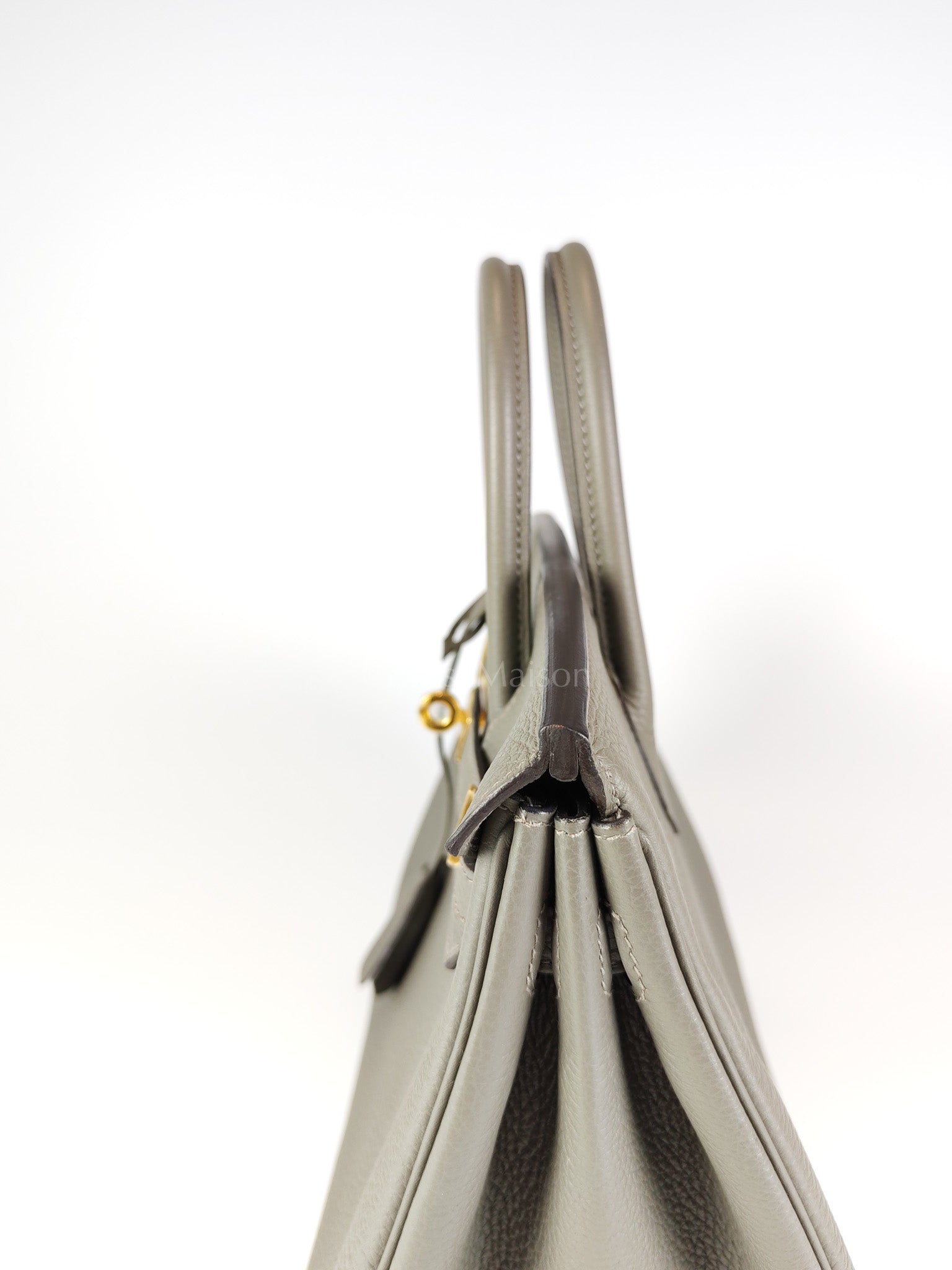 Birkin 25 Gris Meyer in Togo Leather and Gold Hardware Stamp B (2023) | Purse Maison Luxury Bags Shop