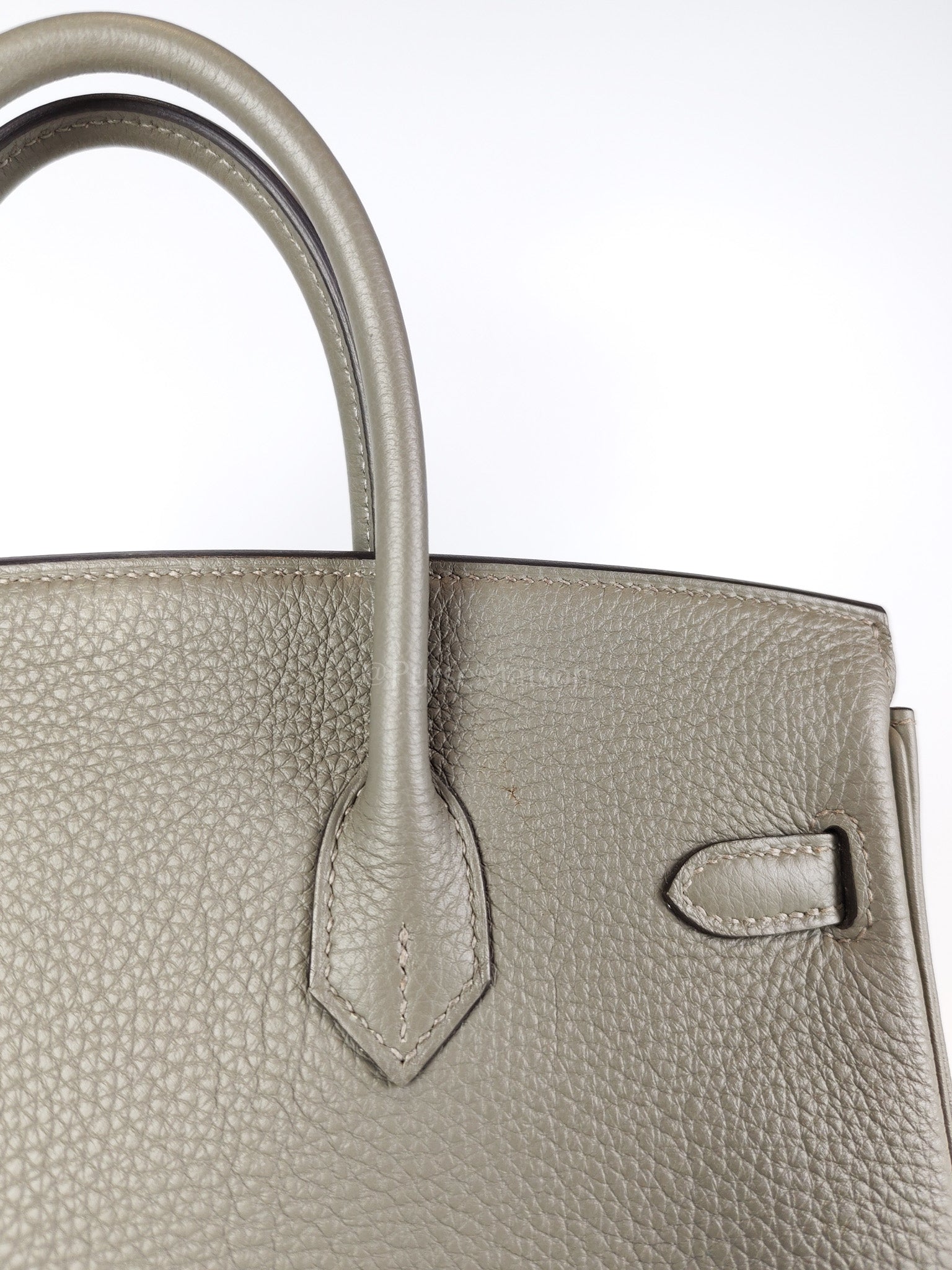 Birkin 25 Gris Meyer in Togo Leather and Gold Hardware Stamp B (2023) | Purse Maison Luxury Bags Shop