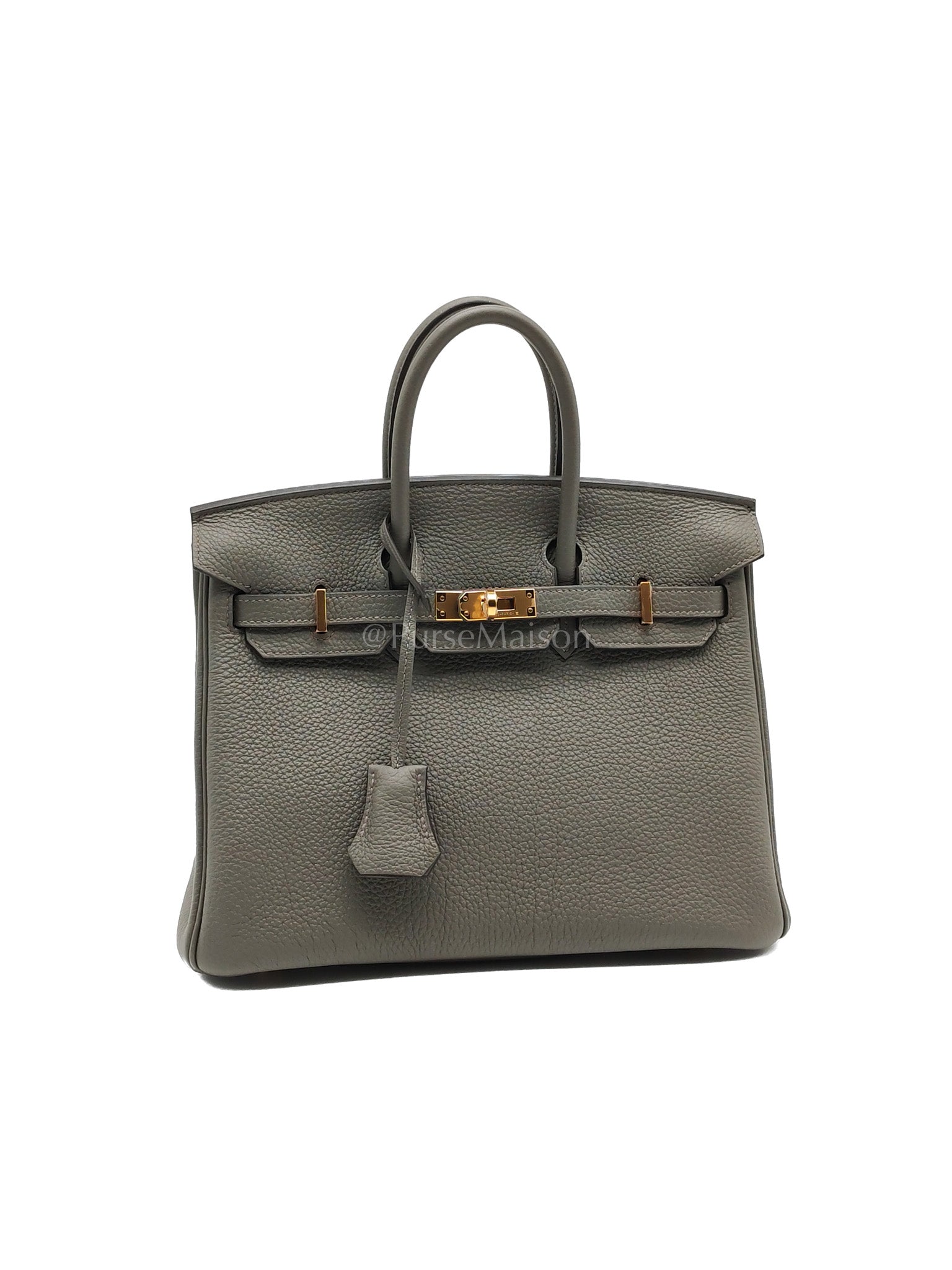 Birkin 25 Gris Meyer in Togo Leather and Gold Hardware Stamp B (2023) | Purse Maison Luxury Bags Shop