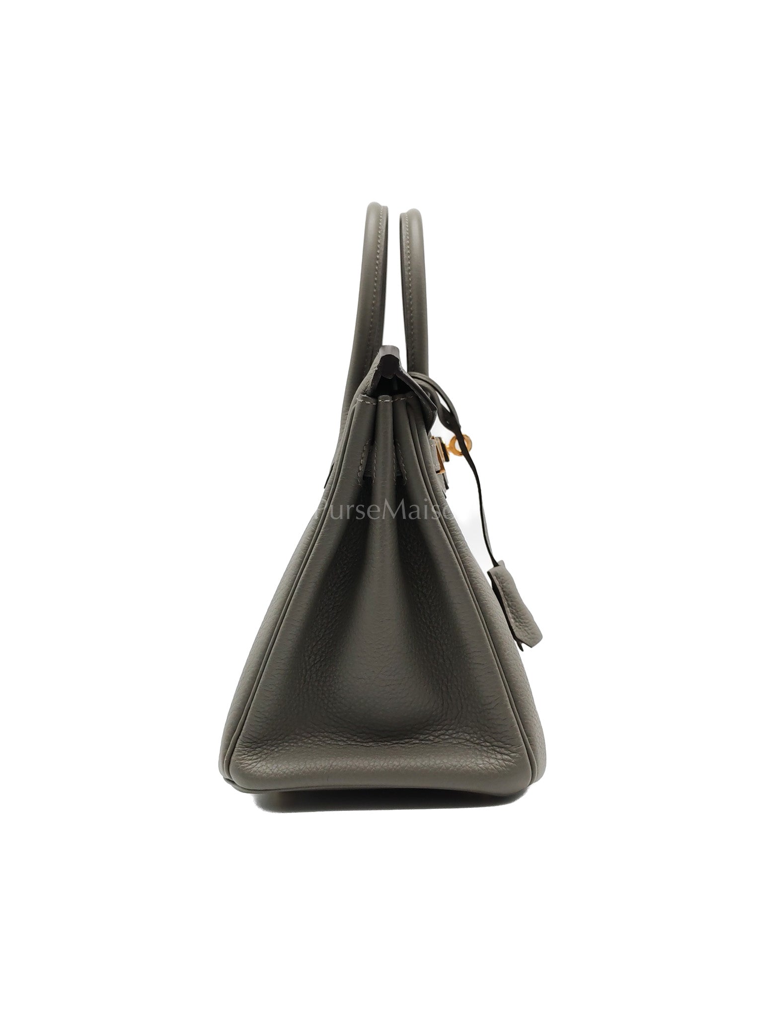 Birkin 25 Gris Meyer in Togo Leather and Gold Hardware Stamp B (2023) | Purse Maison Luxury Bags Shop