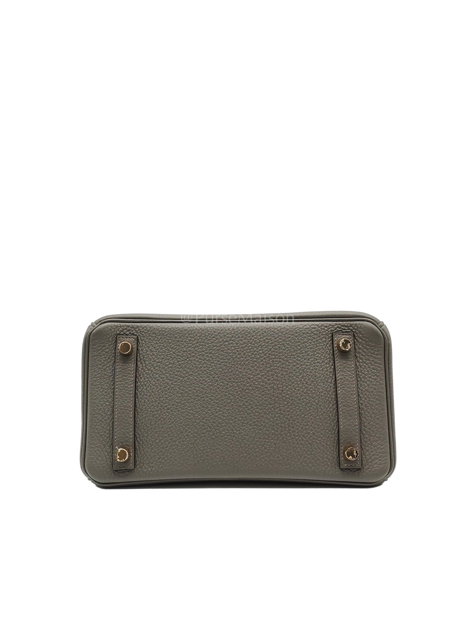 Birkin 25 Gris Meyer in Togo Leather and Gold Hardware Stamp B (2023) | Purse Maison Luxury Bags Shop