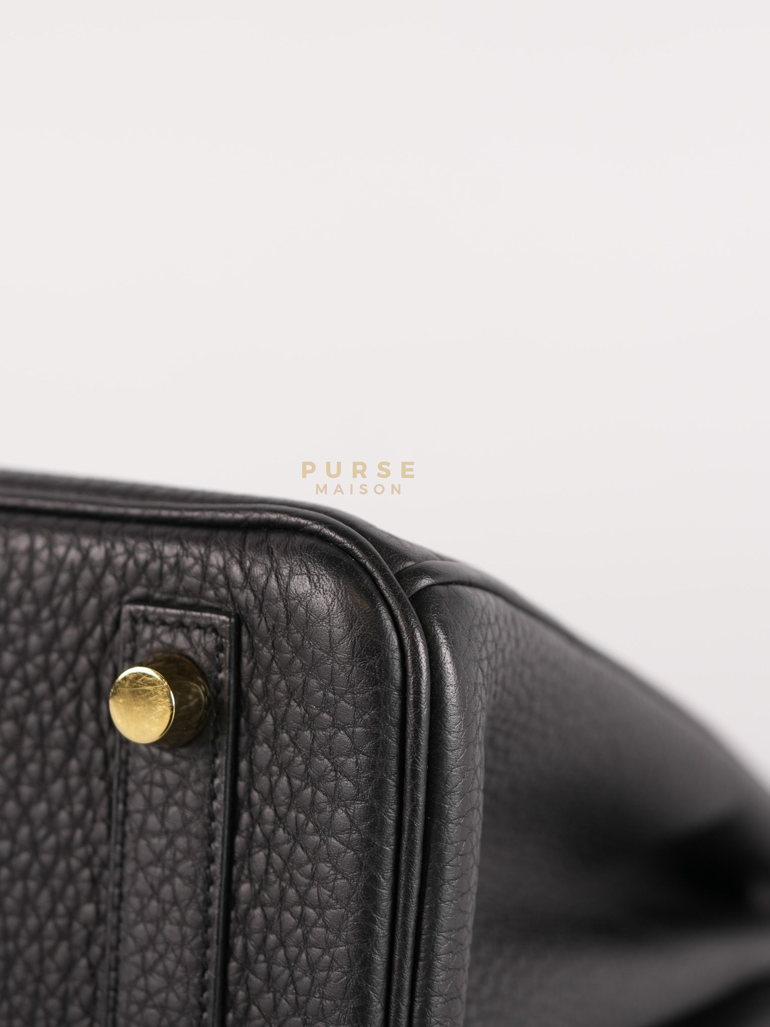 Birkin 25 in Black Togo Leather and Gold Hardware Stamp B (2023) | Purse Maison Luxury Bags Shop