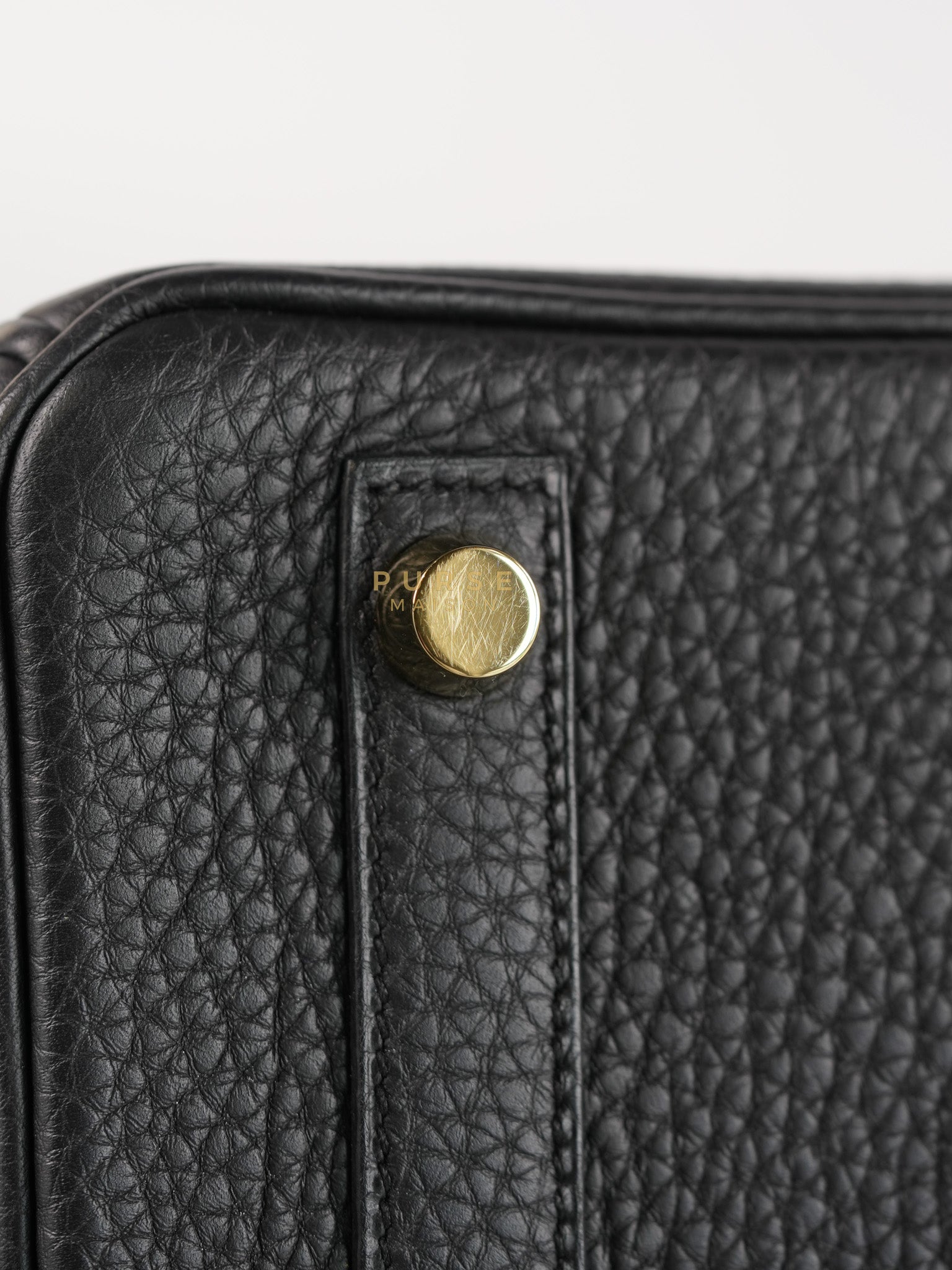 Birkin 25 in Black Togo Leather and Gold Hardware Stamp B (2023) | Purse Maison Luxury Bags Shop