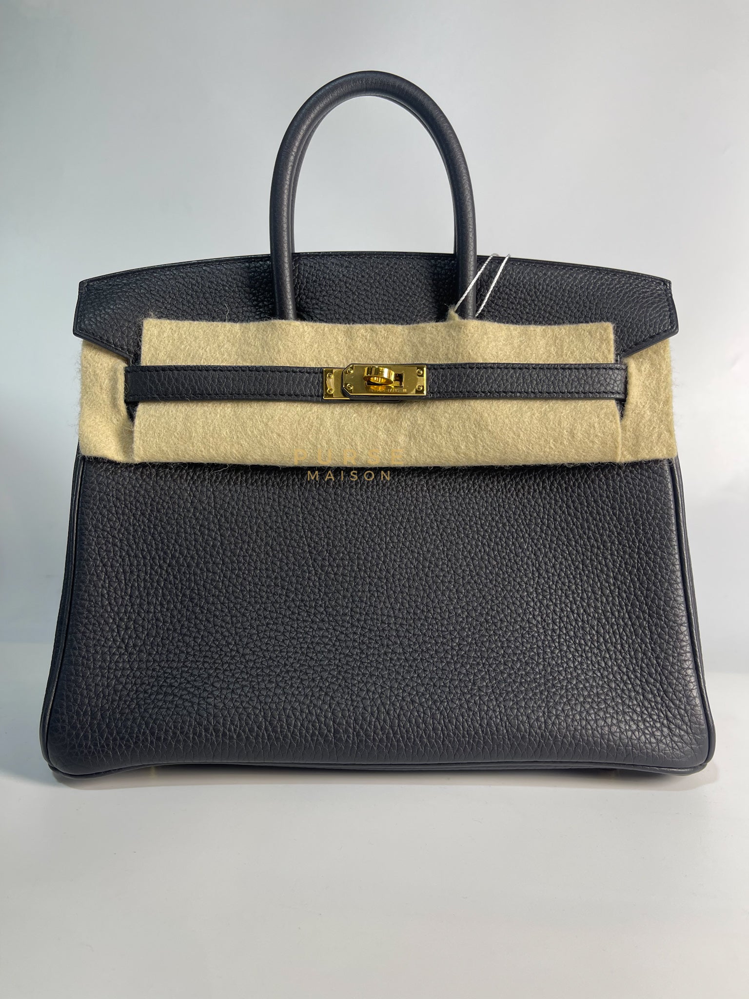 Birkin 25 in Black Togo Leather and Gold Hardware Stamp B (2023) | Purse Maison Luxury Bags Shop