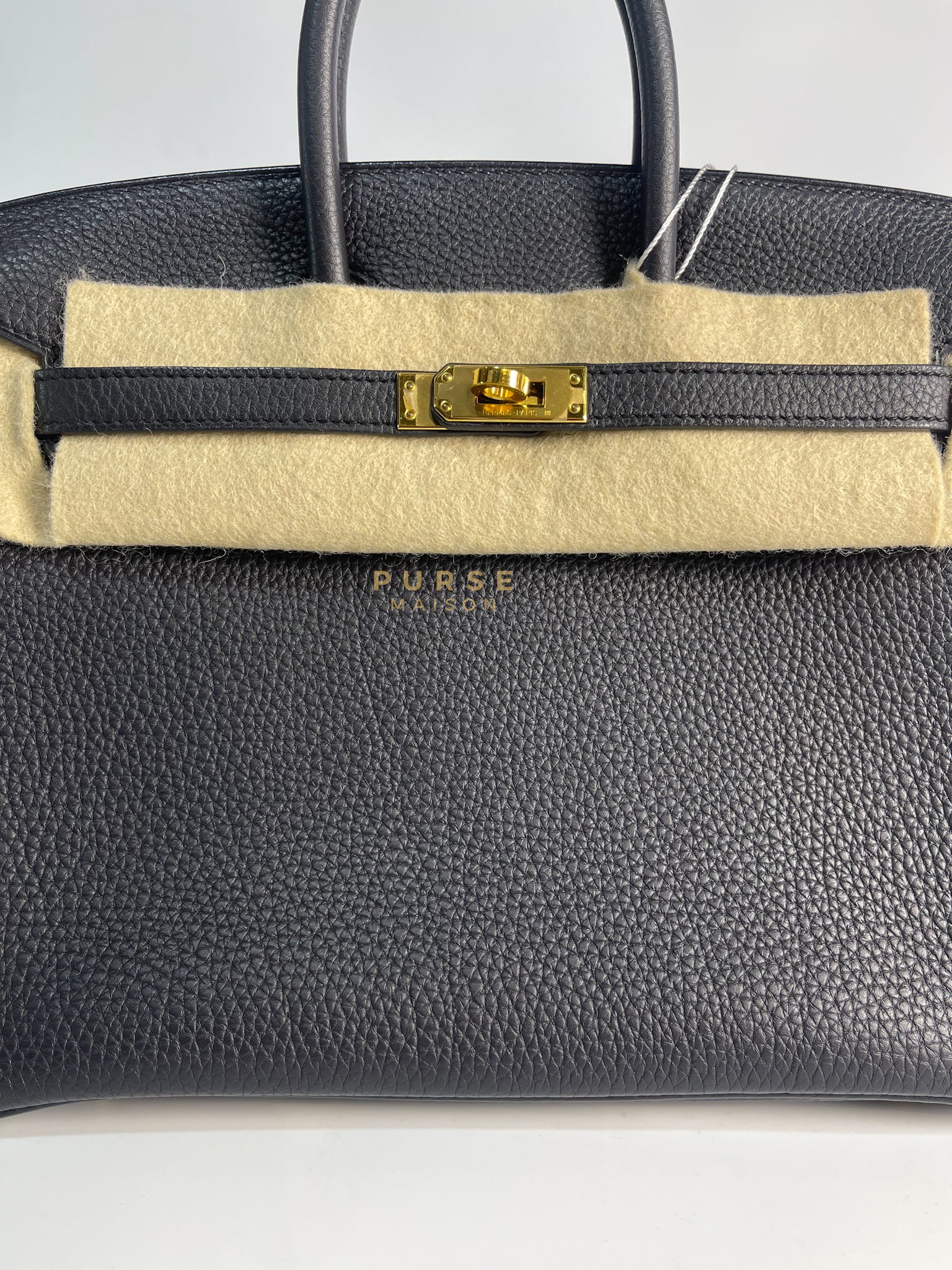 Birkin 25 in Black Togo Leather and Gold Hardware Stamp B (2023) | Purse Maison Luxury Bags Shop