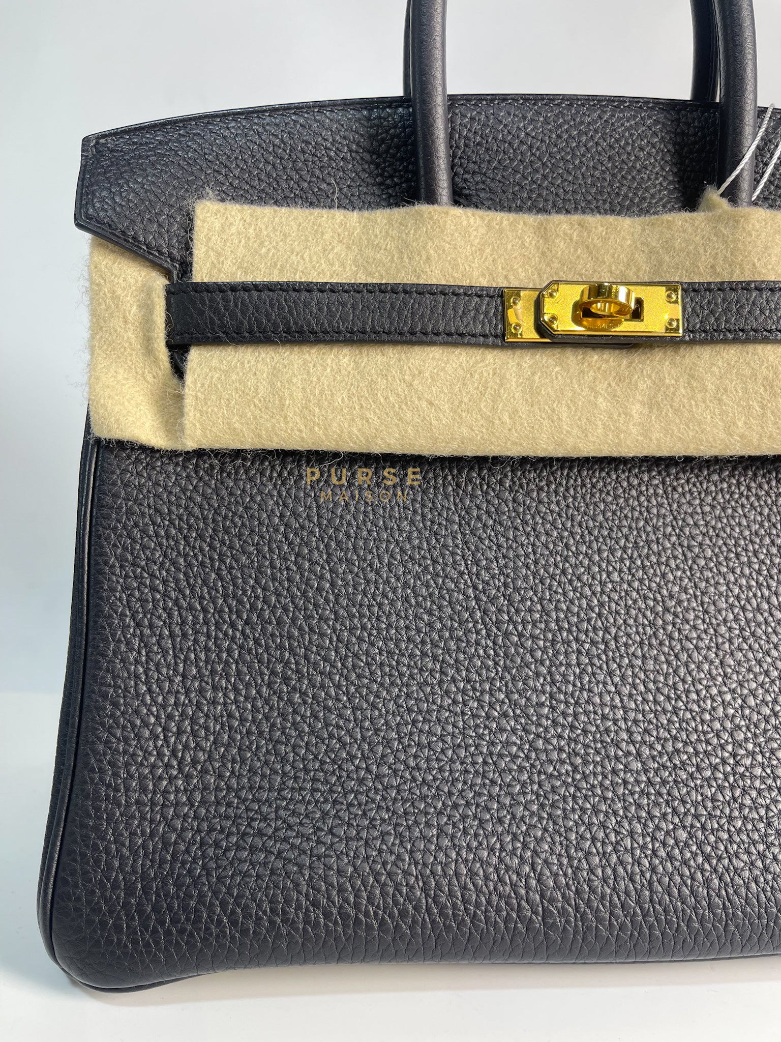 Birkin 25 in Black Togo Leather and Gold Hardware Stamp B (2023) | Purse Maison Luxury Bags Shop