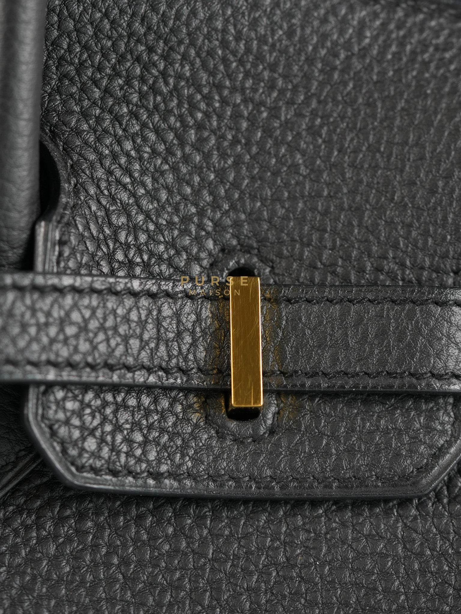 Birkin 25 in Black Togo Leather and Gold Hardware Stamp B (2023) | Purse Maison Luxury Bags Shop