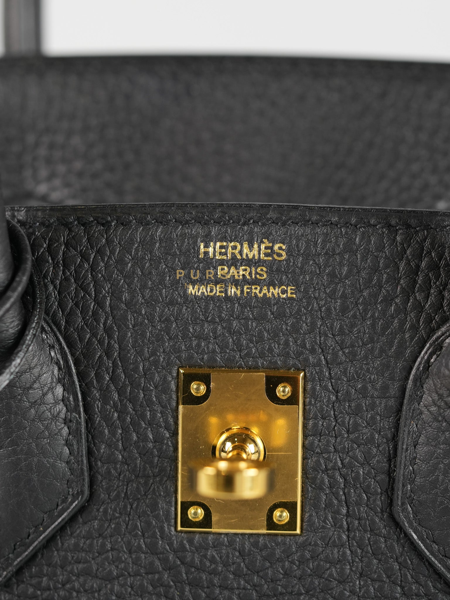 Birkin 25 in Black Togo Leather and Gold Hardware Stamp B (2023) | Purse Maison Luxury Bags Shop