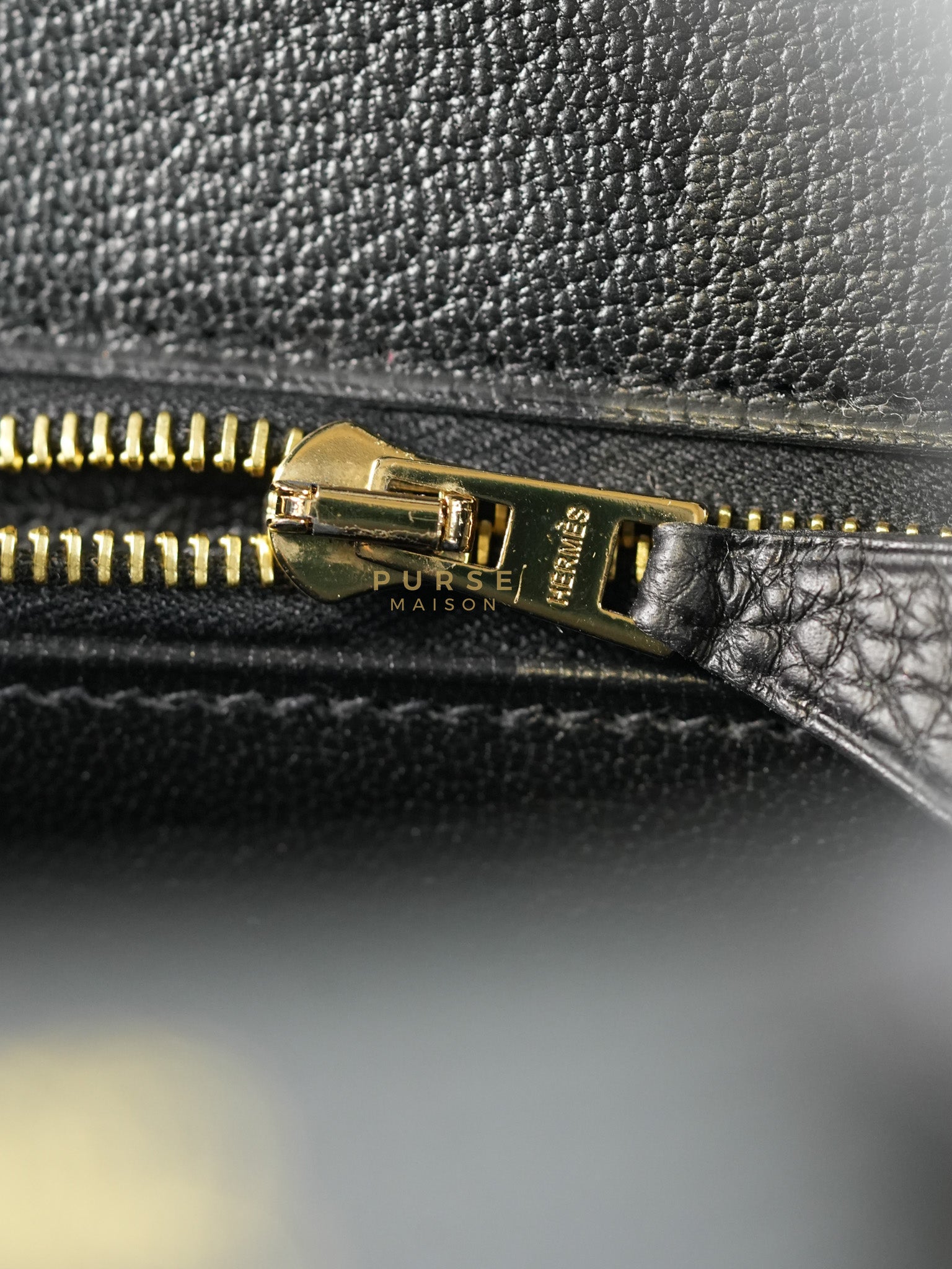 Birkin 25 in Black Togo Leather and Gold Hardware Stamp B (2023) | Purse Maison Luxury Bags Shop