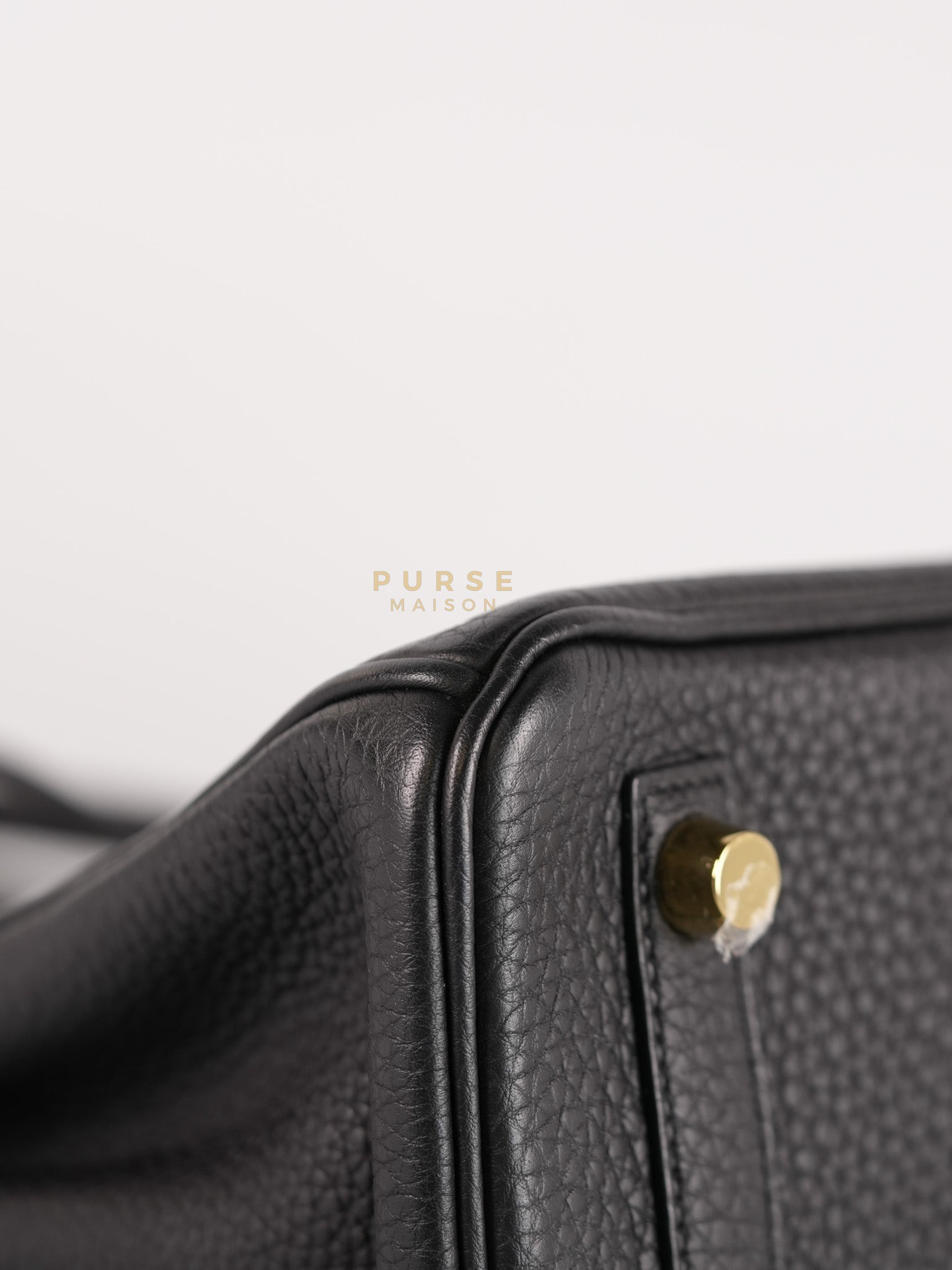 Birkin 25 in Black Togo Leather and Gold Hardware Stamp B (2023) | Purse Maison Luxury Bags Shop