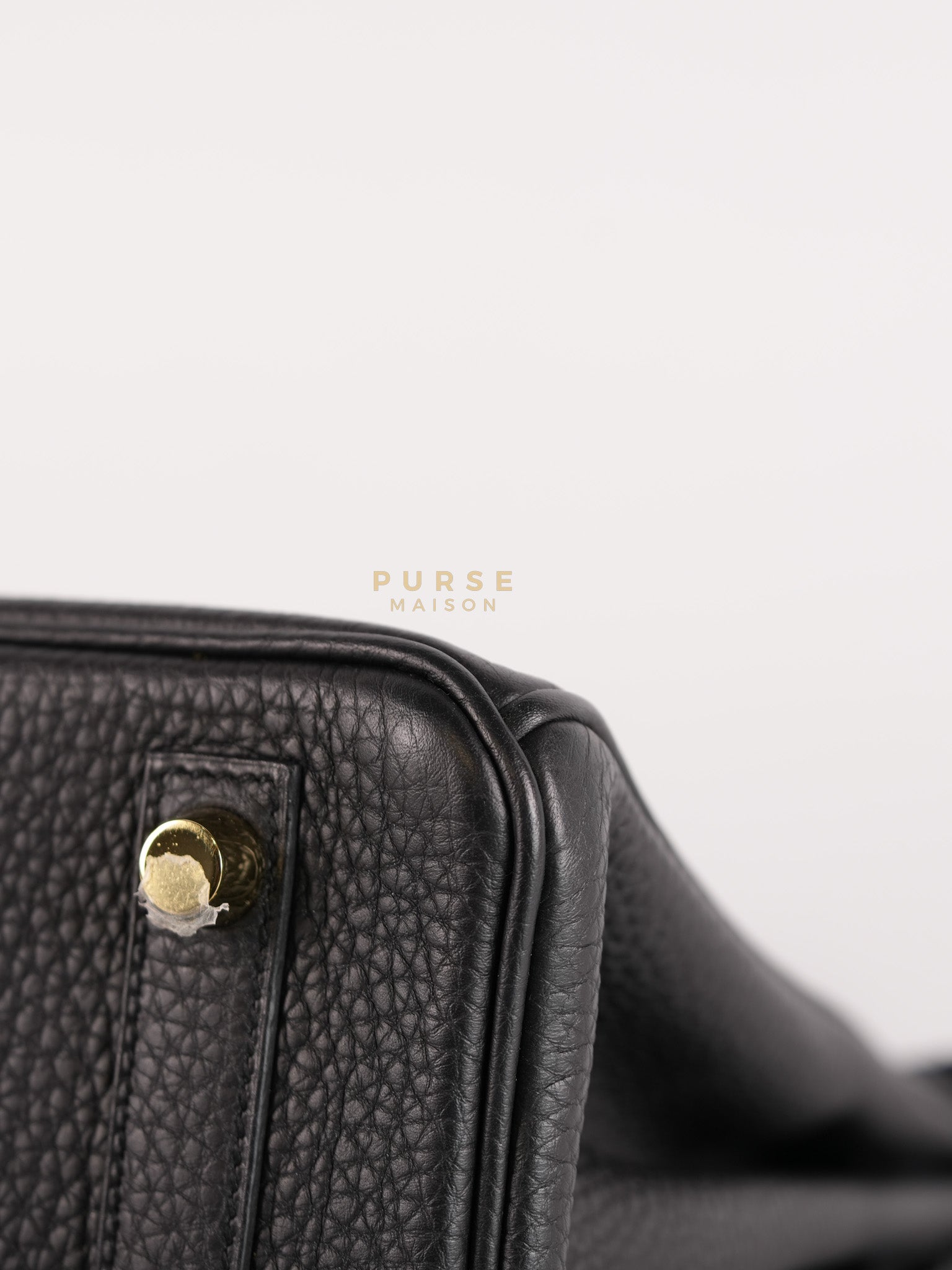 Birkin 25 in Black Togo Leather and Gold Hardware Stamp B (2023) | Purse Maison Luxury Bags Shop
