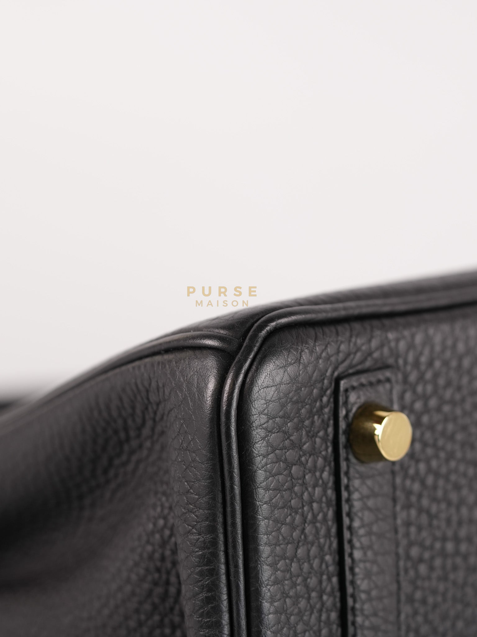 Birkin 25 in Black Togo Leather and Gold Hardware Stamp B (2023) | Purse Maison Luxury Bags Shop