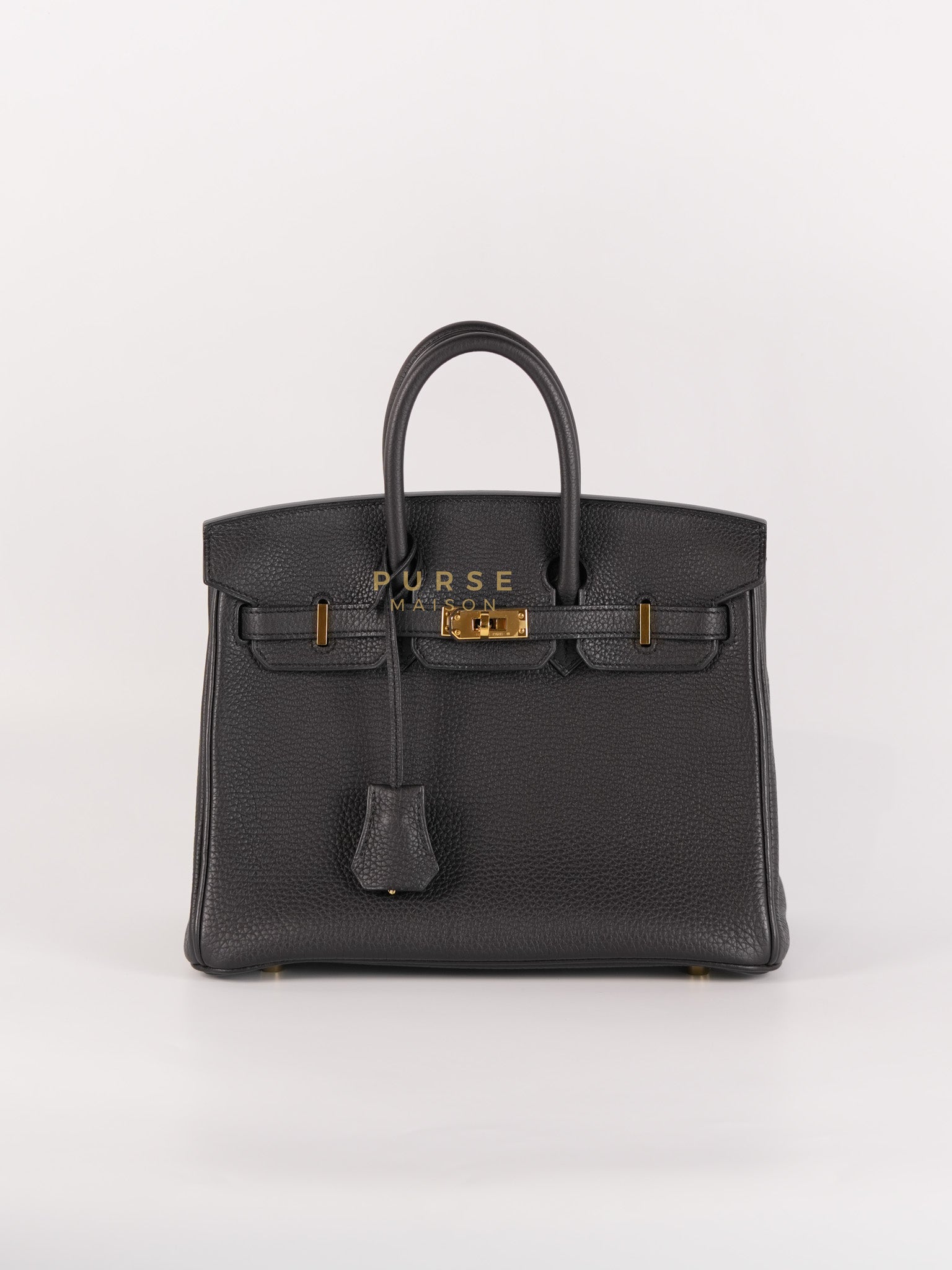 Birkin 25 in Black Togo Leather and Gold Hardware Stamp B (2023) | Purse Maison Luxury Bags Shop