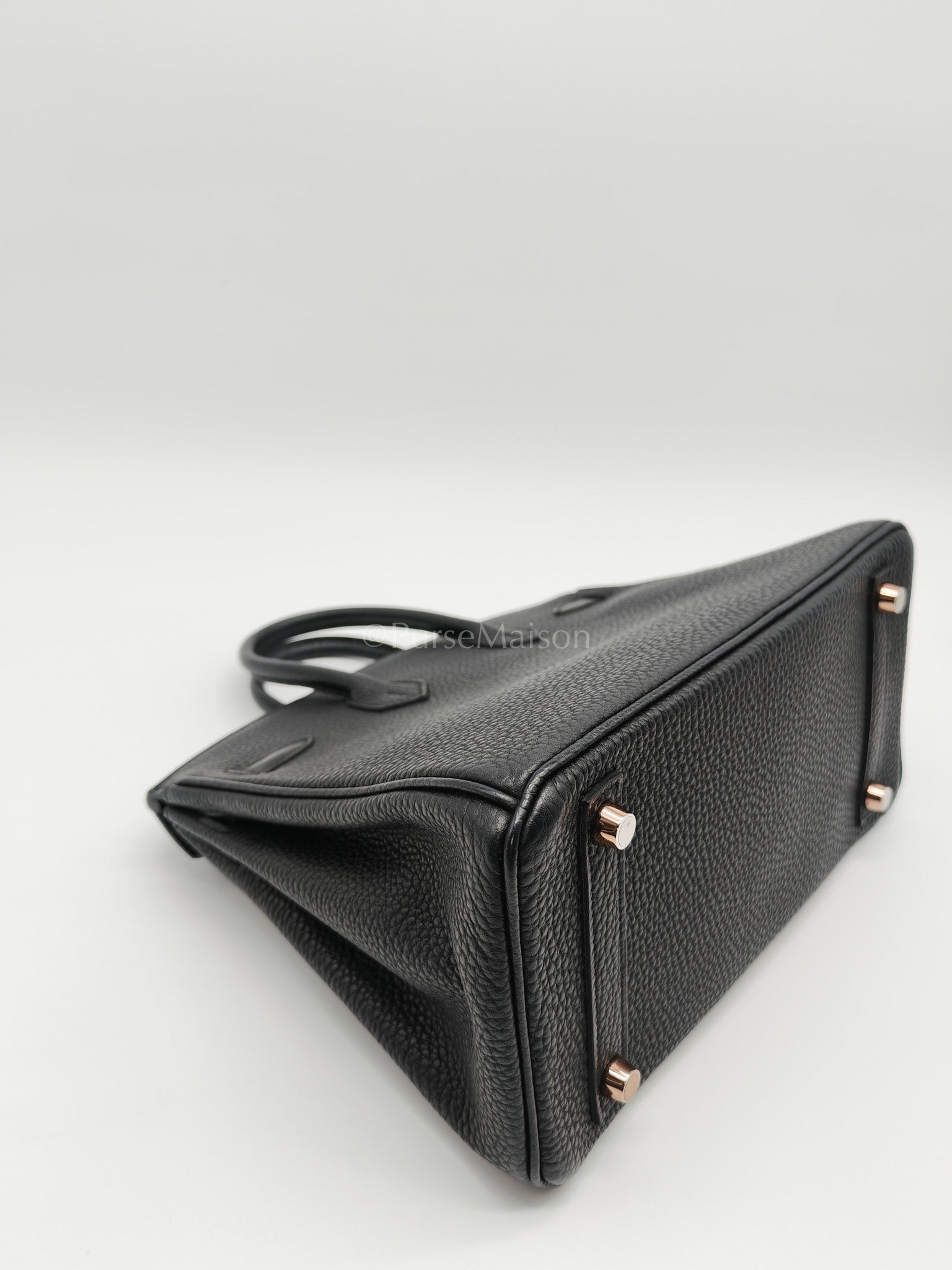 Birkin 25 in Black/Noir Togo Leather & Rose Gold Hardware Stamp Y(2020) | Purse Maison Luxury Bags Shop