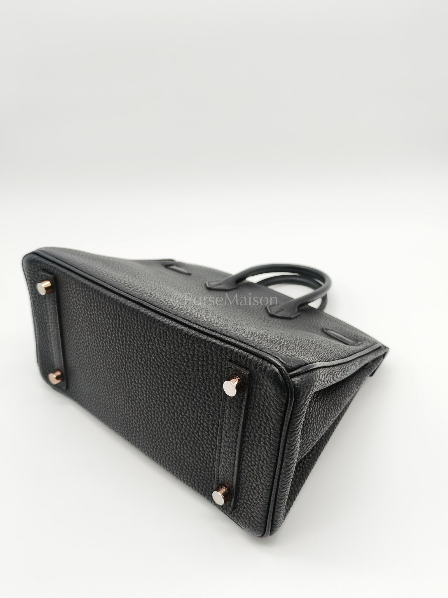 Birkin 25 in Black/Noir Togo Leather & Rose Gold Hardware Stamp Y(2020) | Purse Maison Luxury Bags Shop