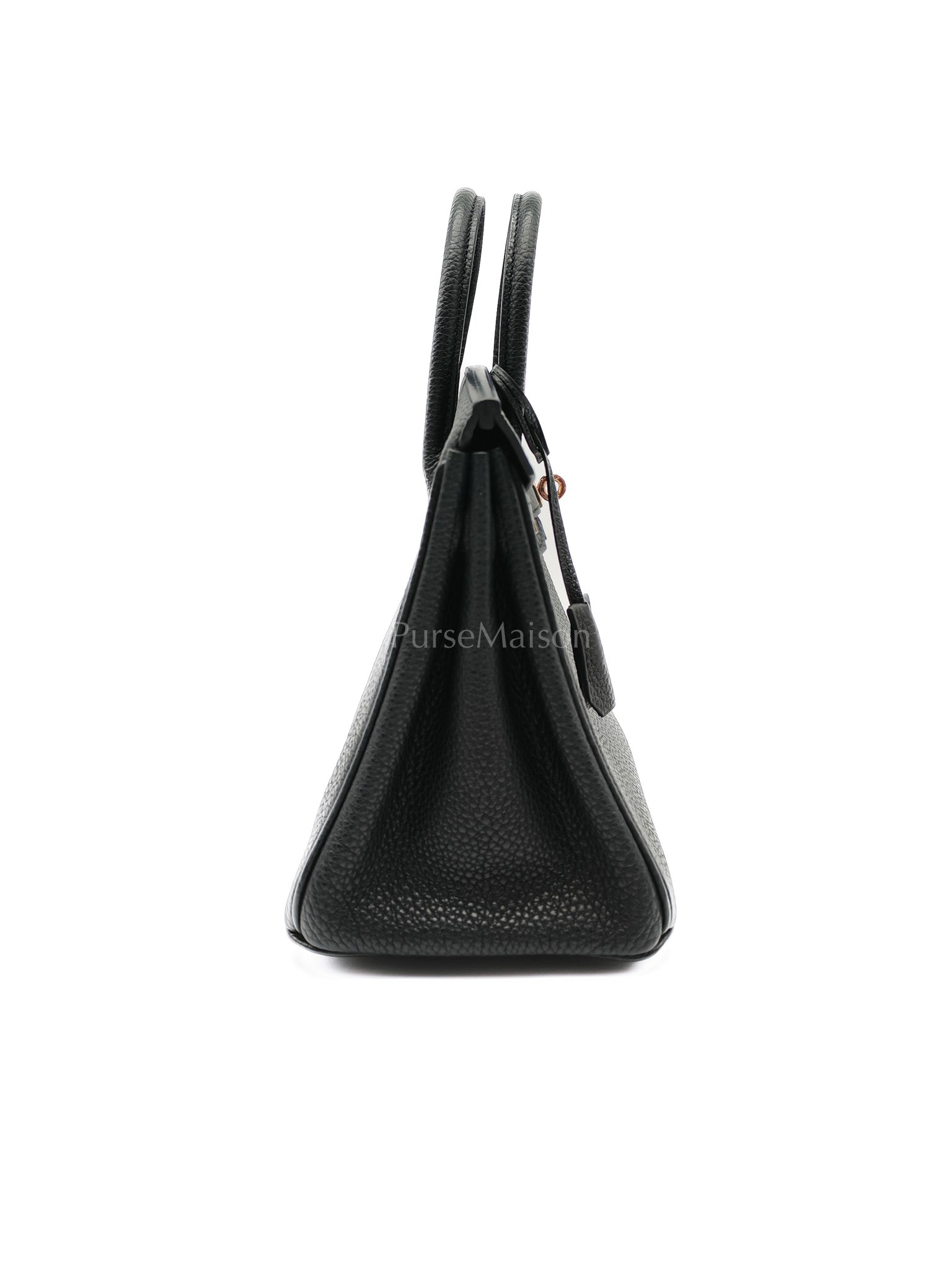 Birkin 25 in Black/Noir Togo Leather & Rose Gold Hardware Stamp Y(2020) | Purse Maison Luxury Bags Shop