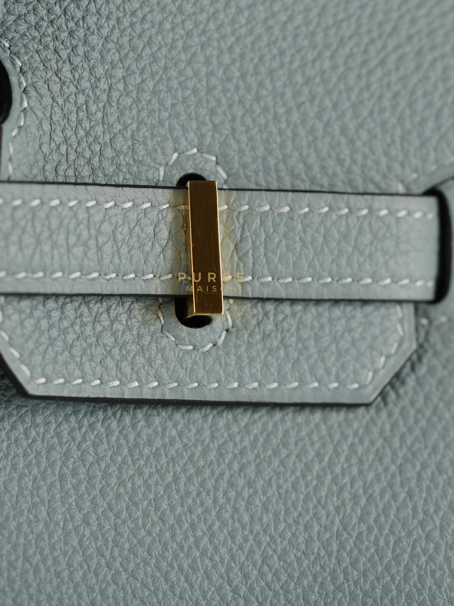 Birkin 25 in Bleu Ciel Togo Leather & Gold Hardware Stamp Y (2020) | Purse Maison Luxury Bags Shop