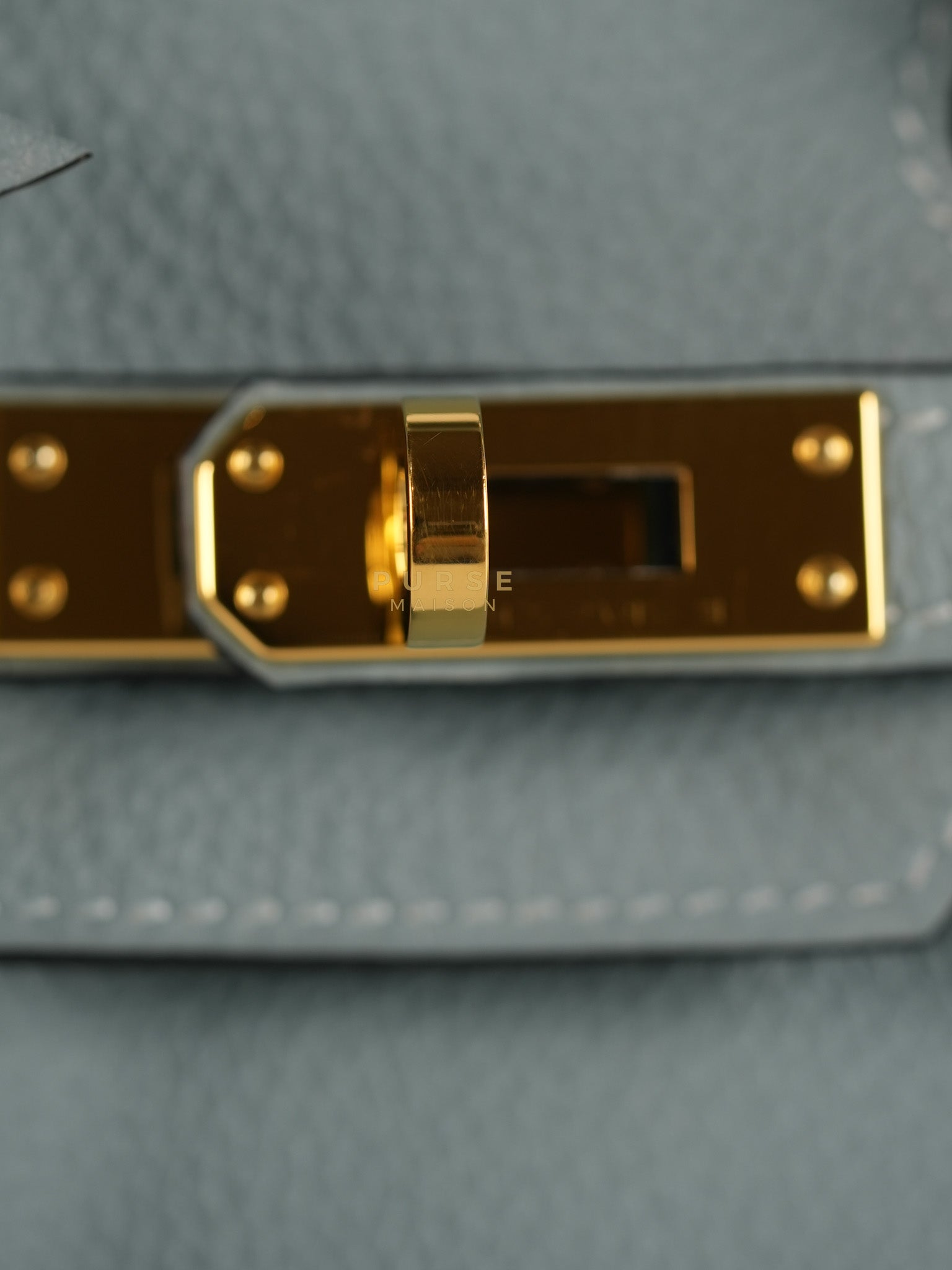 Birkin 25 in Bleu Ciel Togo Leather & Gold Hardware Stamp Y (2020) | Purse Maison Luxury Bags Shop