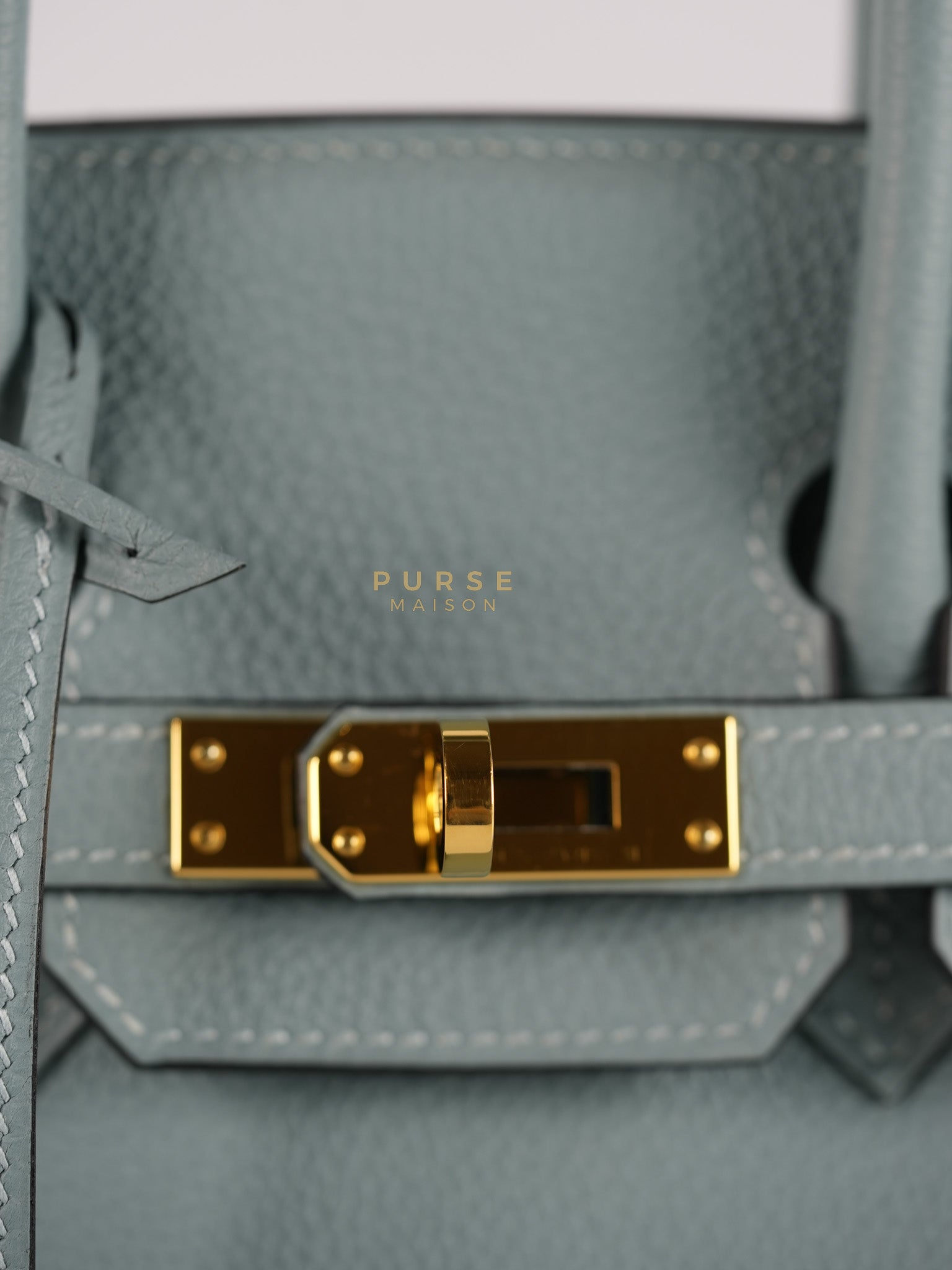 Birkin 25 in Bleu Ciel Togo Leather & Gold Hardware Stamp Y (2020) | Purse Maison Luxury Bags Shop