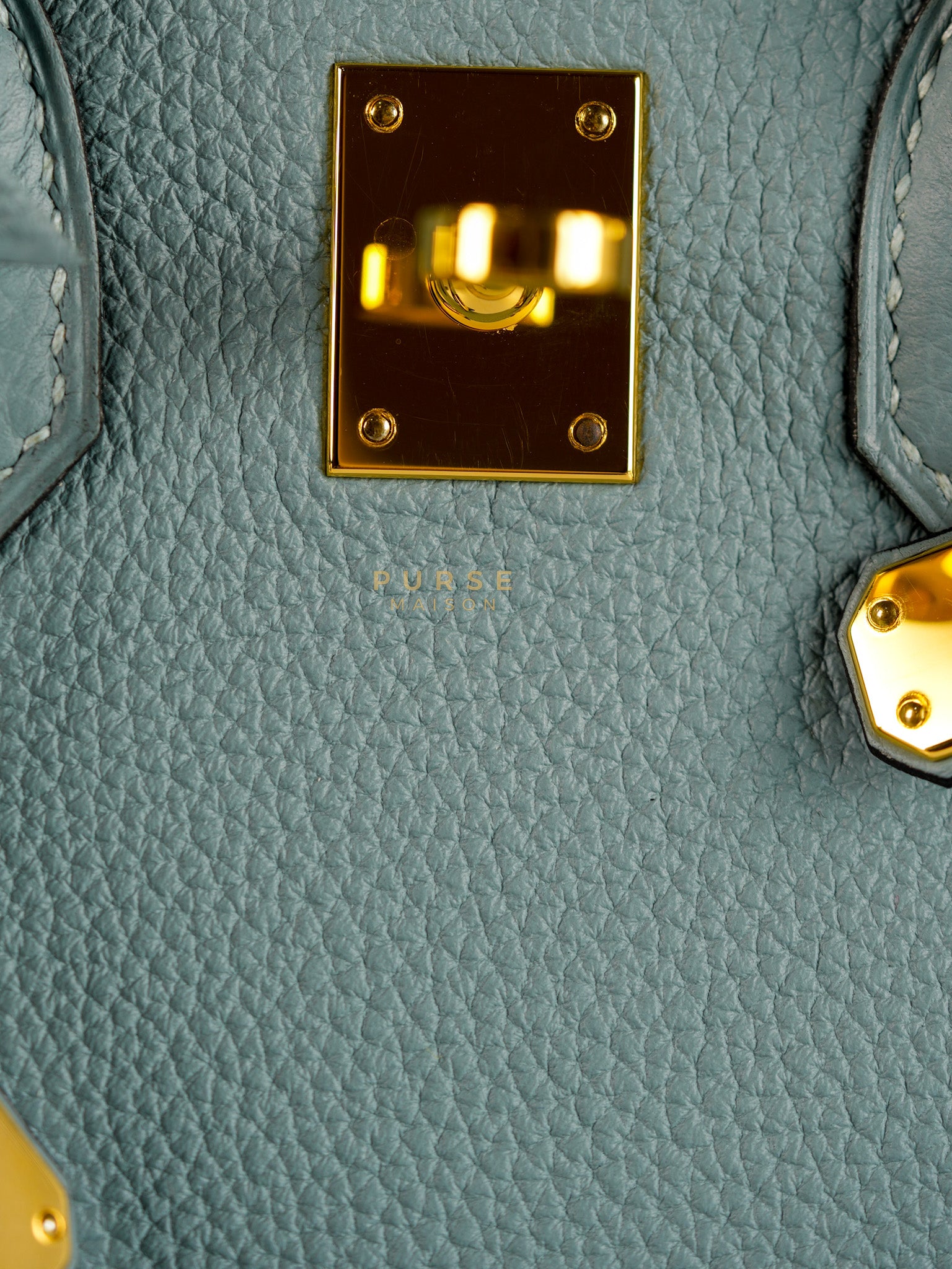 Birkin 25 in Bleu Ciel Togo Leather & Gold Hardware Stamp Y (2020) | Purse Maison Luxury Bags Shop