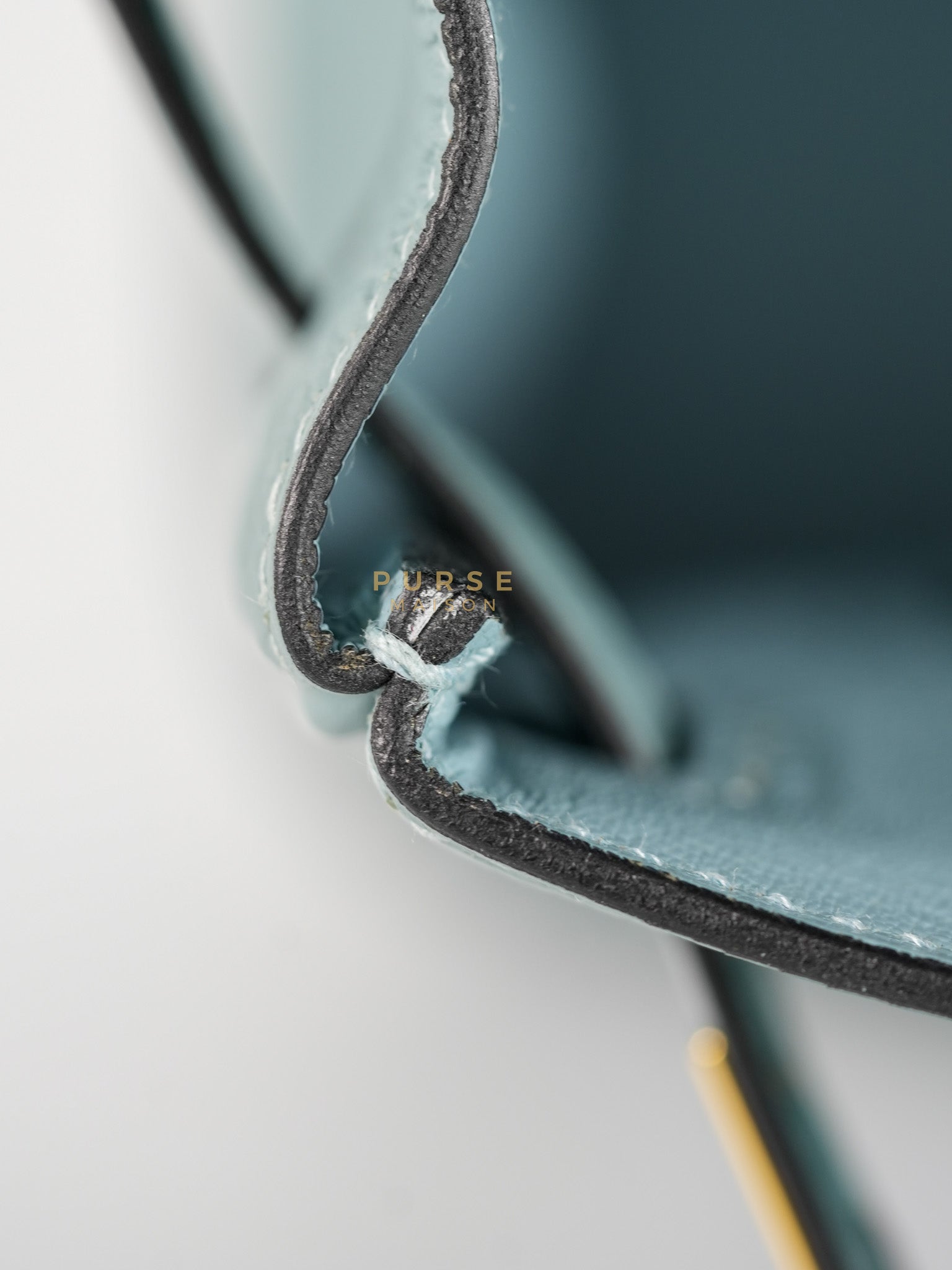 Birkin 25 in Bleu Ciel Togo Leather & Gold Hardware Stamp Y (2020) | Purse Maison Luxury Bags Shop