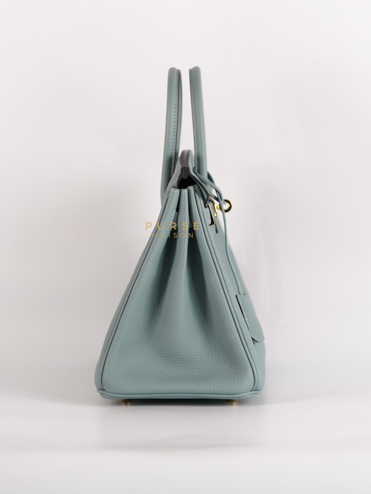 Birkin 25 in Bleu Ciel Togo Leather & Gold Hardware Stamp Y (2020) | Purse Maison Luxury Bags Shop