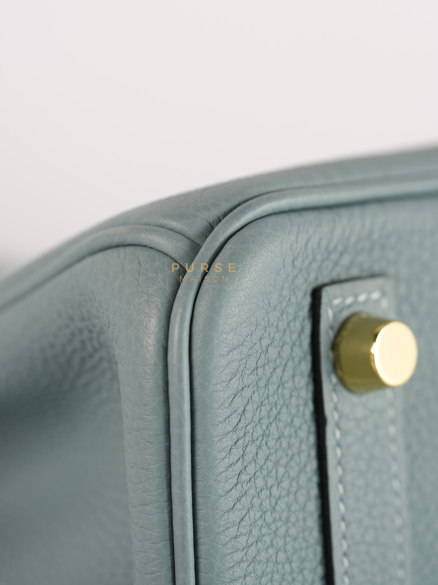 Birkin 25 in Bleu Ciel Togo Leather & Gold Hardware Stamp Y (2020) | Purse Maison Luxury Bags Shop