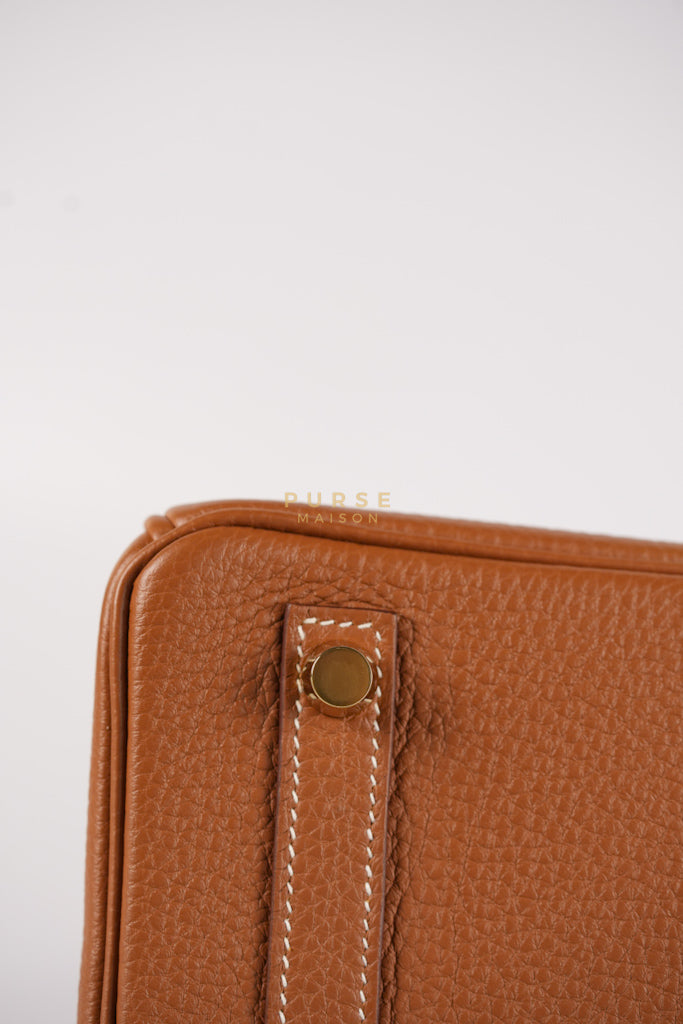 Birkin 25 in Gold Togo Leather and Gold Hardware Stamp U (2022) | Purse Maison Luxury Bags Shop