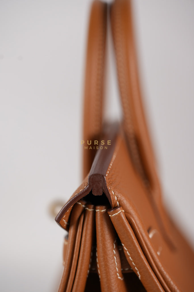 Birkin 25 in Gold Togo Leather and Gold Hardware Stamp U (2022) | Purse Maison Luxury Bags Shop