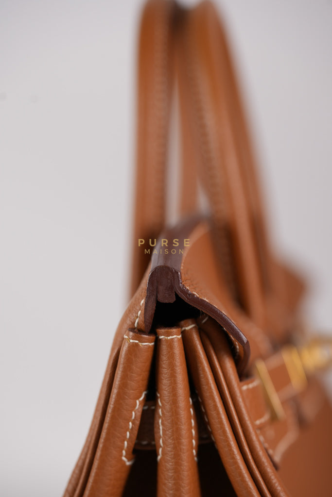 Birkin 25 in Gold Togo Leather and Gold Hardware Stamp U (2022) | Purse Maison Luxury Bags Shop