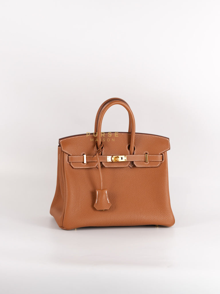 Birkin 25 in Gold Togo Leather and Gold Hardware Stamp U (2022) | Purse Maison Luxury Bags Shop