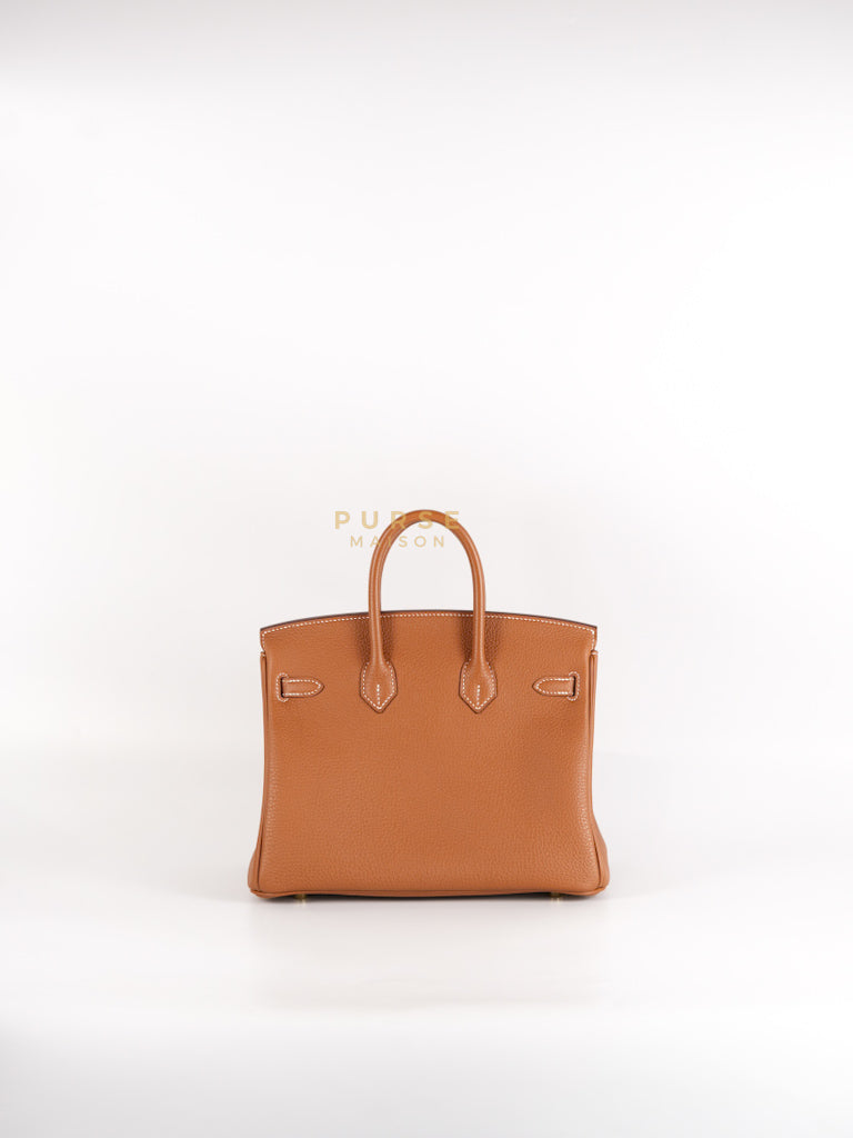 Birkin 25 in Gold Togo Leather and Gold Hardware Stamp U (2022) | Purse Maison Luxury Bags Shop