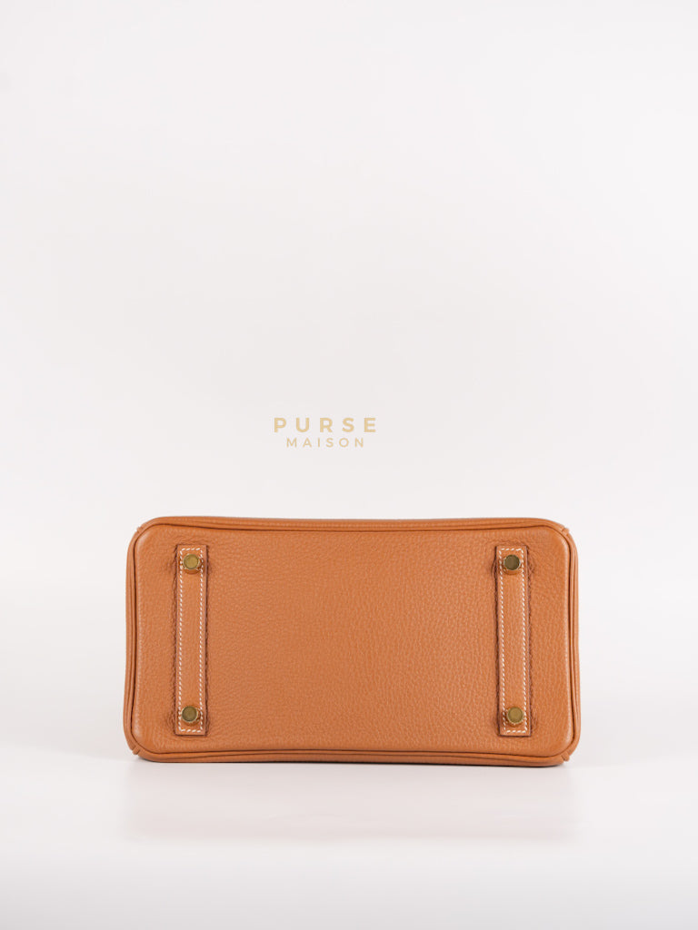 Birkin 25 in Gold Togo Leather and Gold Hardware Stamp U (2022) | Purse Maison Luxury Bags Shop