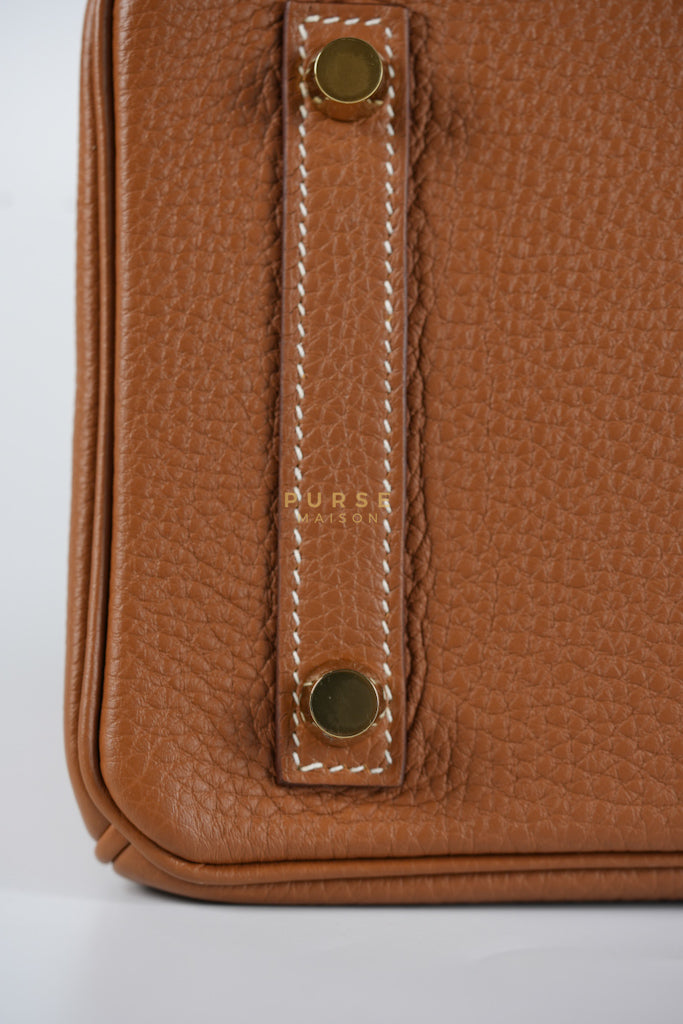 Birkin 25 in Gold Togo Leather and Gold Hardware Stamp U (2022) | Purse Maison Luxury Bags Shop