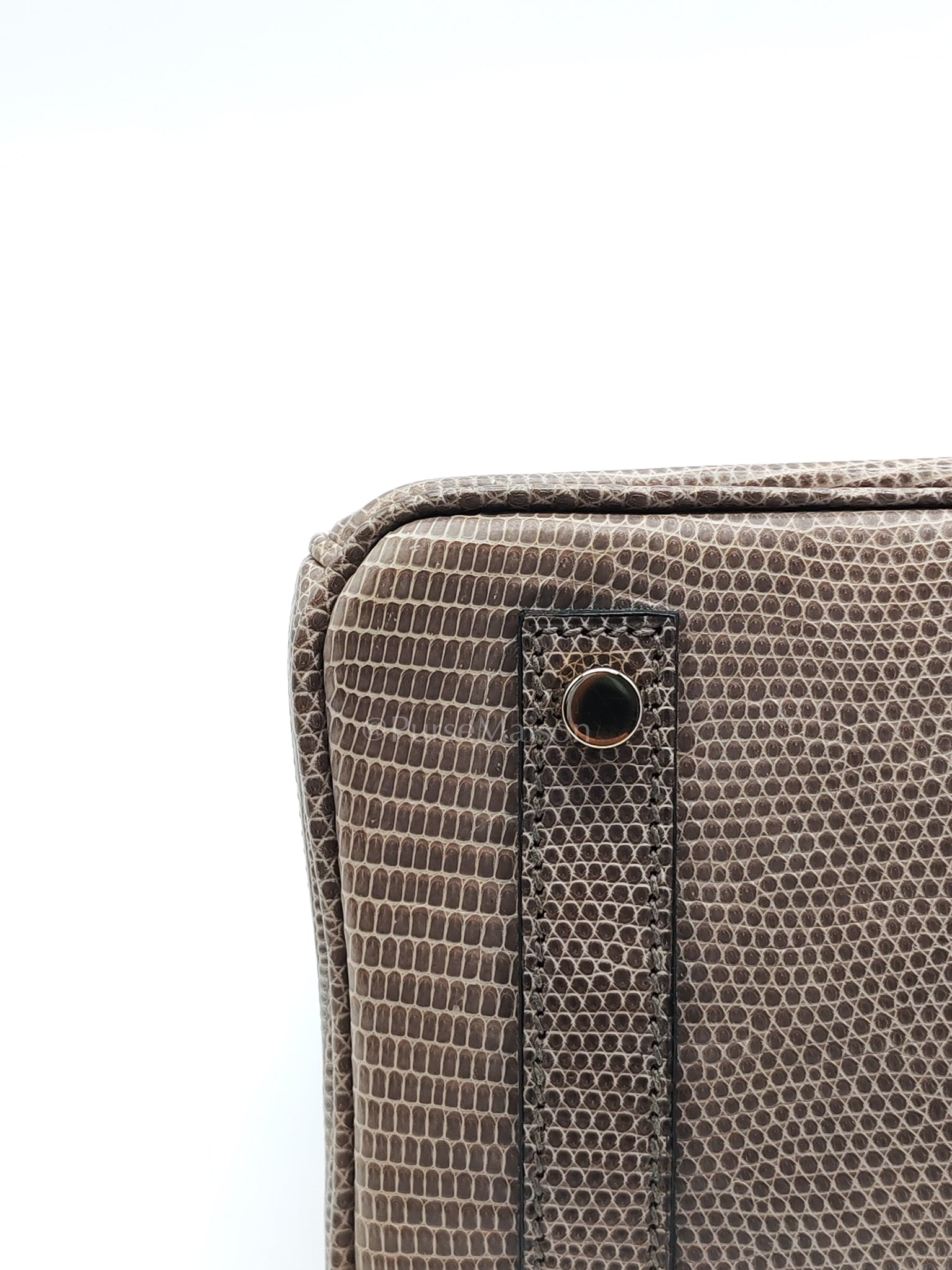 Birkin 25 Lizard Gris Tourterelle Gold Hardware Stamp P (2012) | Purse Maison Luxury Bags Shop