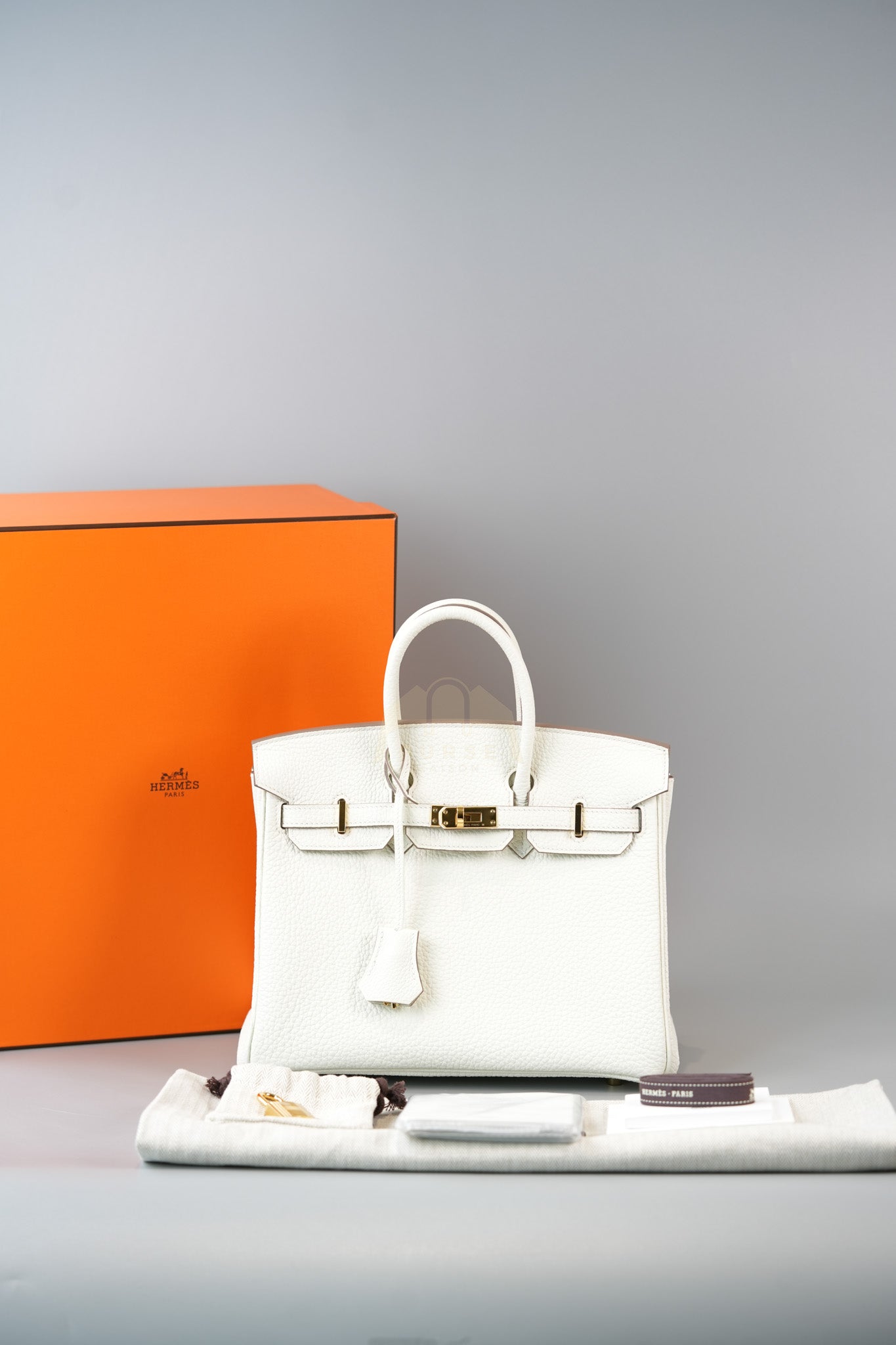 Birkin 25 Mushroom in Togo Leather and Gold Hardware Stamp B (2023) | Purse Maison Luxury Bags Shop