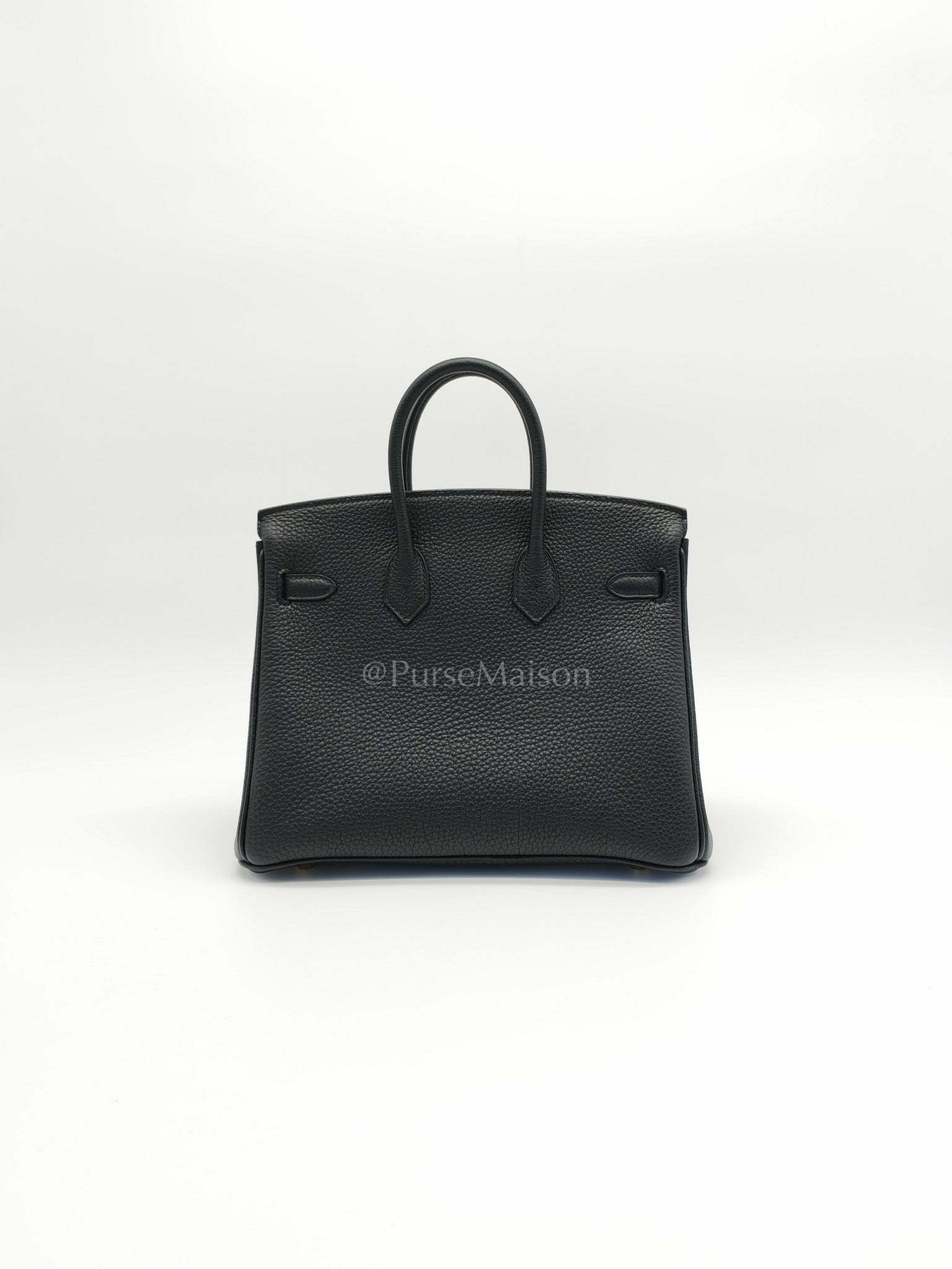 Birkin 25 Retourne Black in Togo Leather and Gold Hardware Stamp D (2019) | Purse Maison Luxury Bags Shop