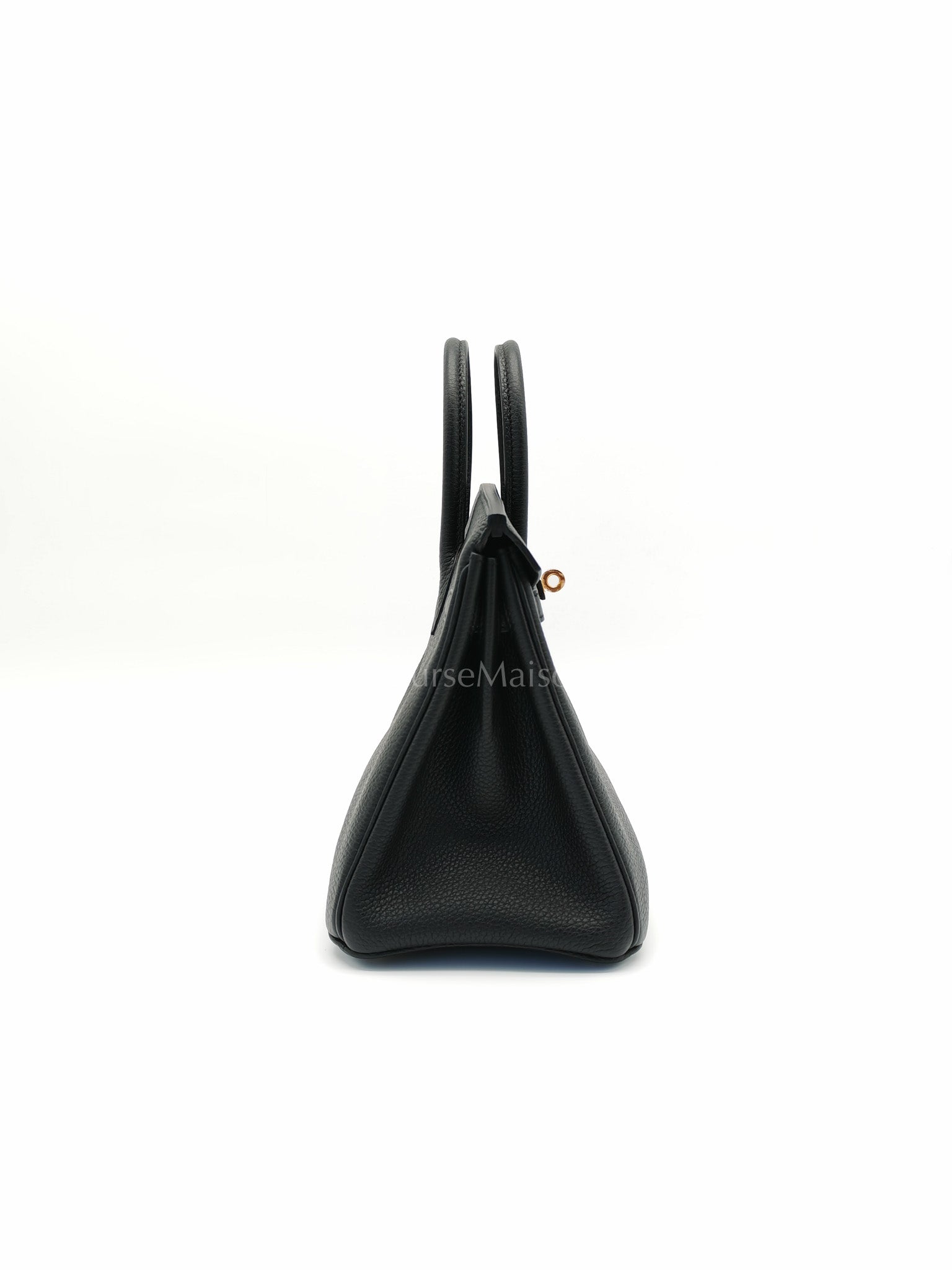 Birkin 25 Retourne Black in Togo Leather and Gold Hardware Stamp D (2019) | Purse Maison Luxury Bags Shop