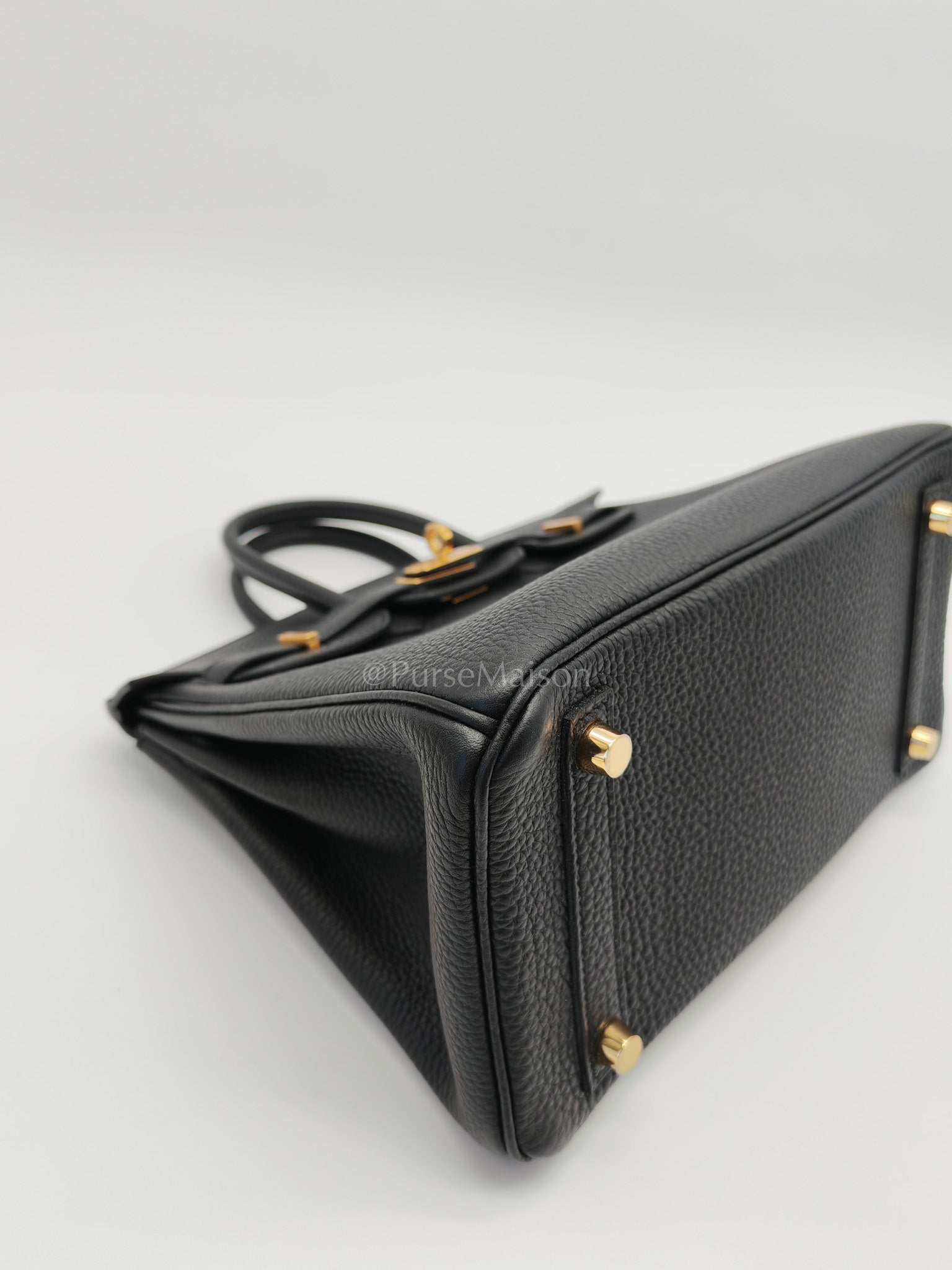 Birkin 25 Retourne Black in Togo Leather and Gold Hardware Stamp D (2019) | Purse Maison Luxury Bags Shop