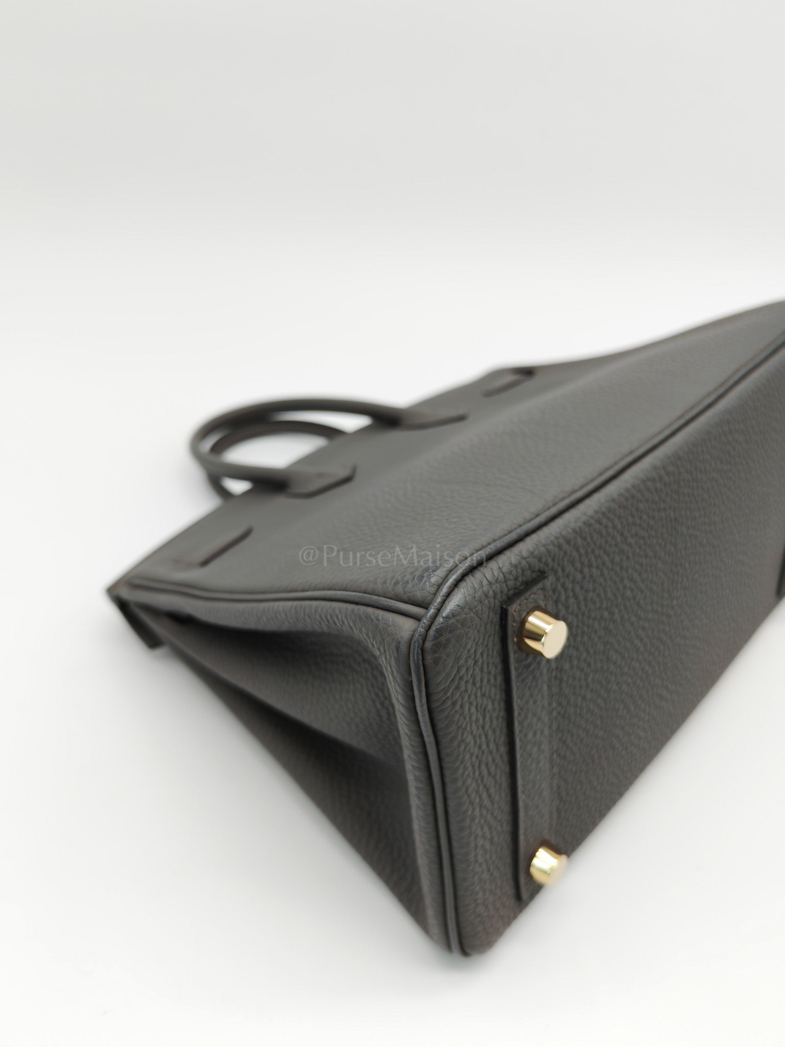 Birkin 25 Retourne Gris Etain in Togo Leather and Gold Hardware Stamp Y (2020) | Purse Maison Luxury Bags Shop