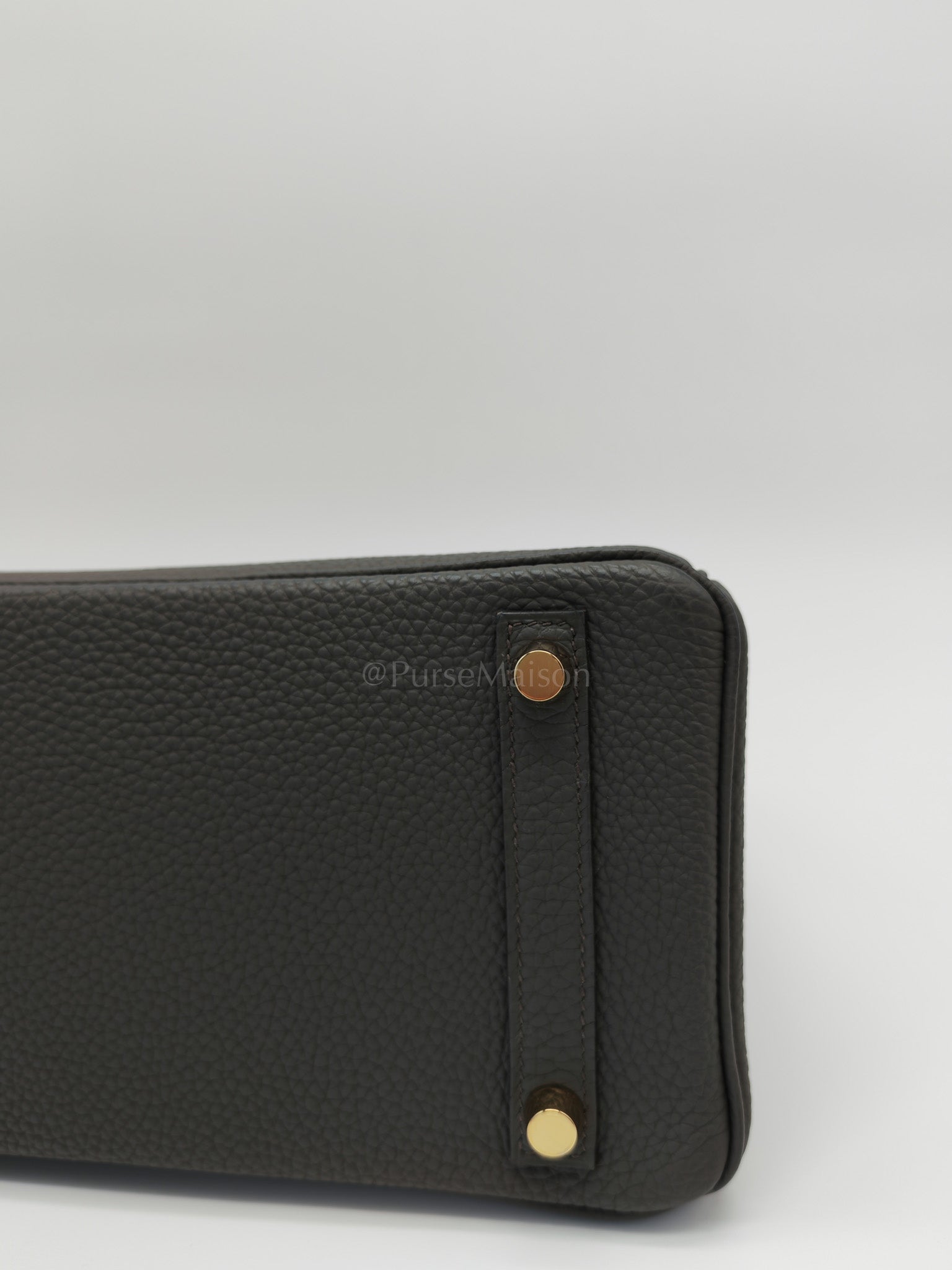 Birkin 25 Retourne Gris Etain in Togo Leather and Gold Hardware Stamp Y (2020) | Purse Maison Luxury Bags Shop