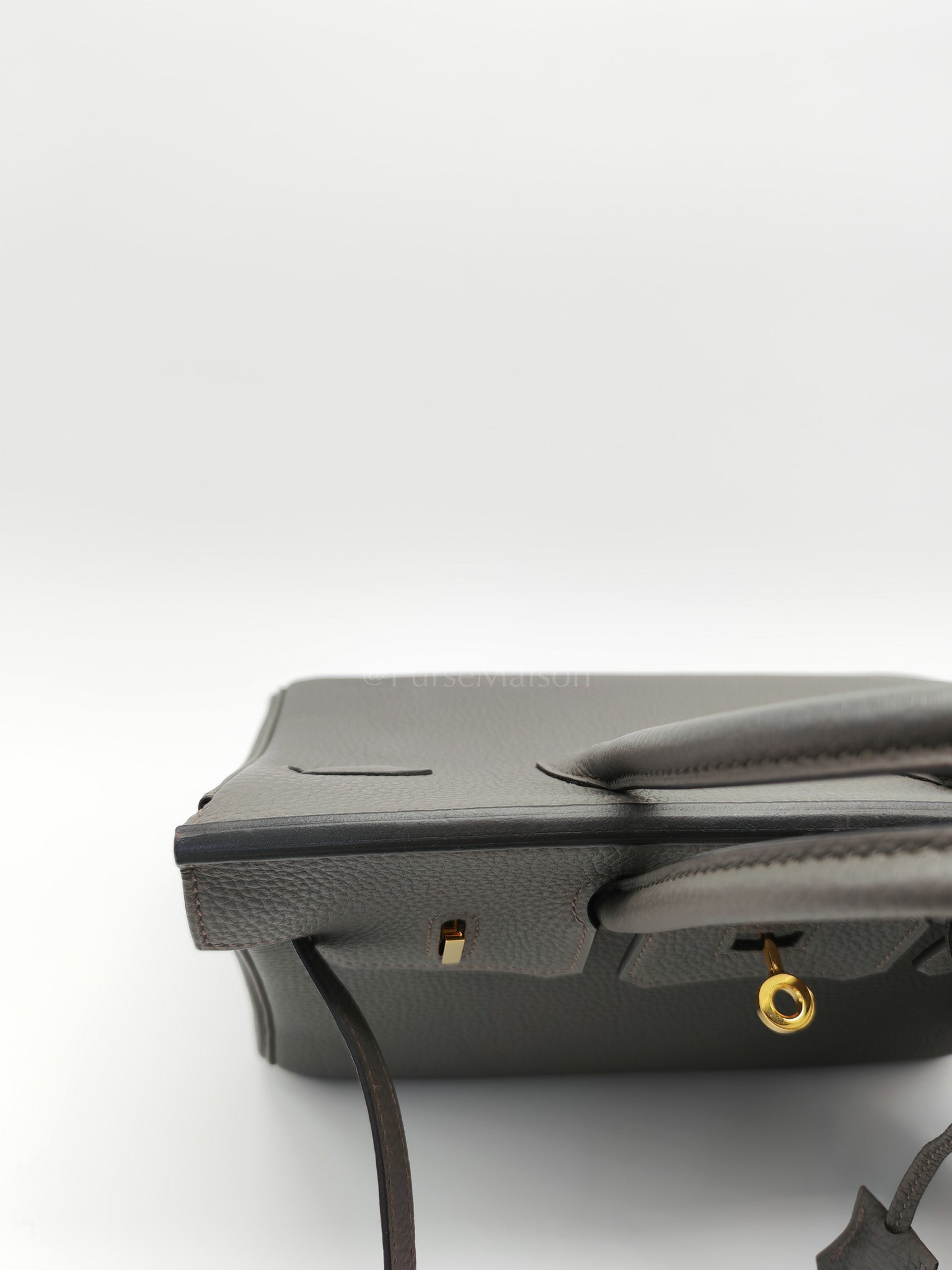 Birkin 25 Retourne Gris Etain in Togo Leather and Gold Hardware Stamp Y (2020) | Purse Maison Luxury Bags Shop