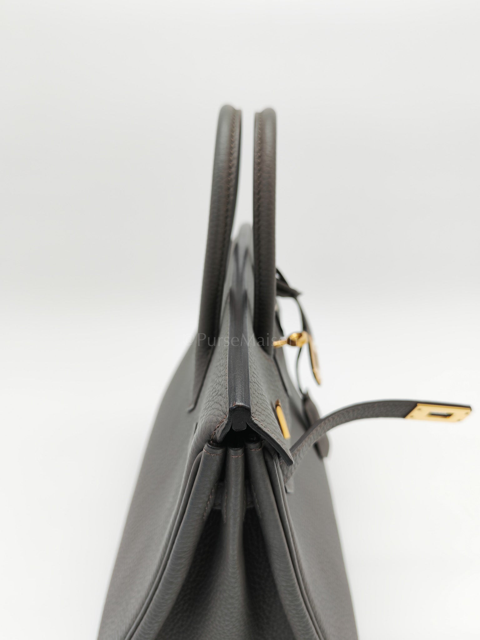 Birkin 25 Retourne Gris Etain in Togo Leather and Gold Hardware Stamp Y (2020) | Purse Maison Luxury Bags Shop