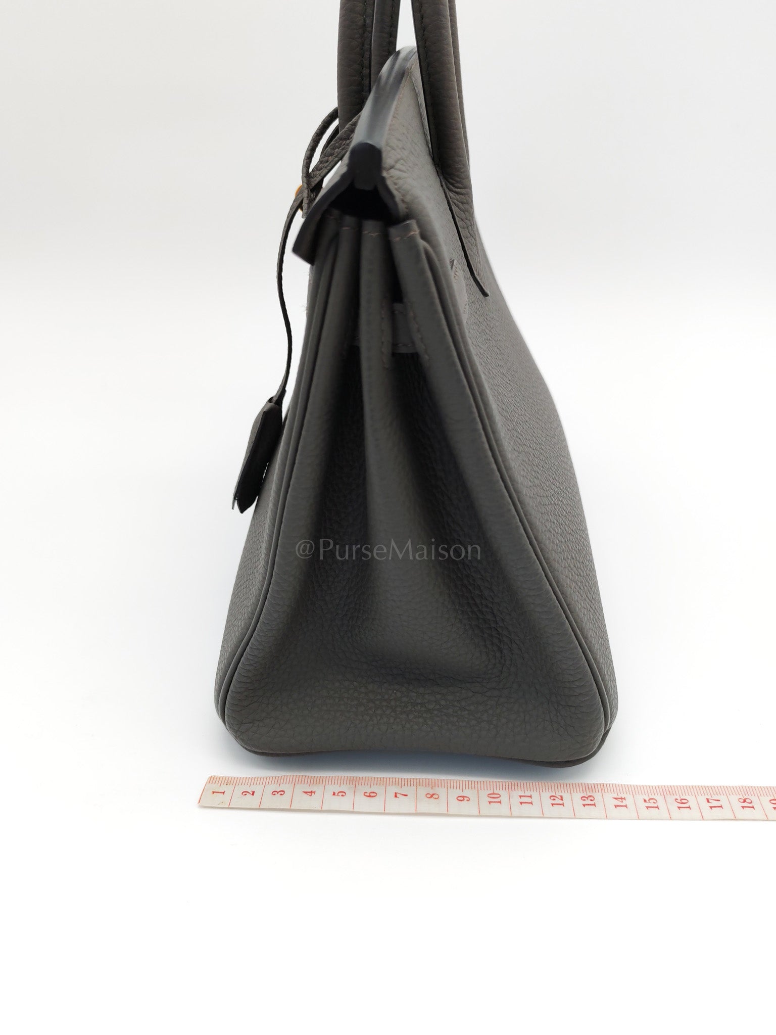 Birkin 25 Retourne Gris Etain in Togo Leather and Gold Hardware Stamp Y (2020) | Purse Maison Luxury Bags Shop