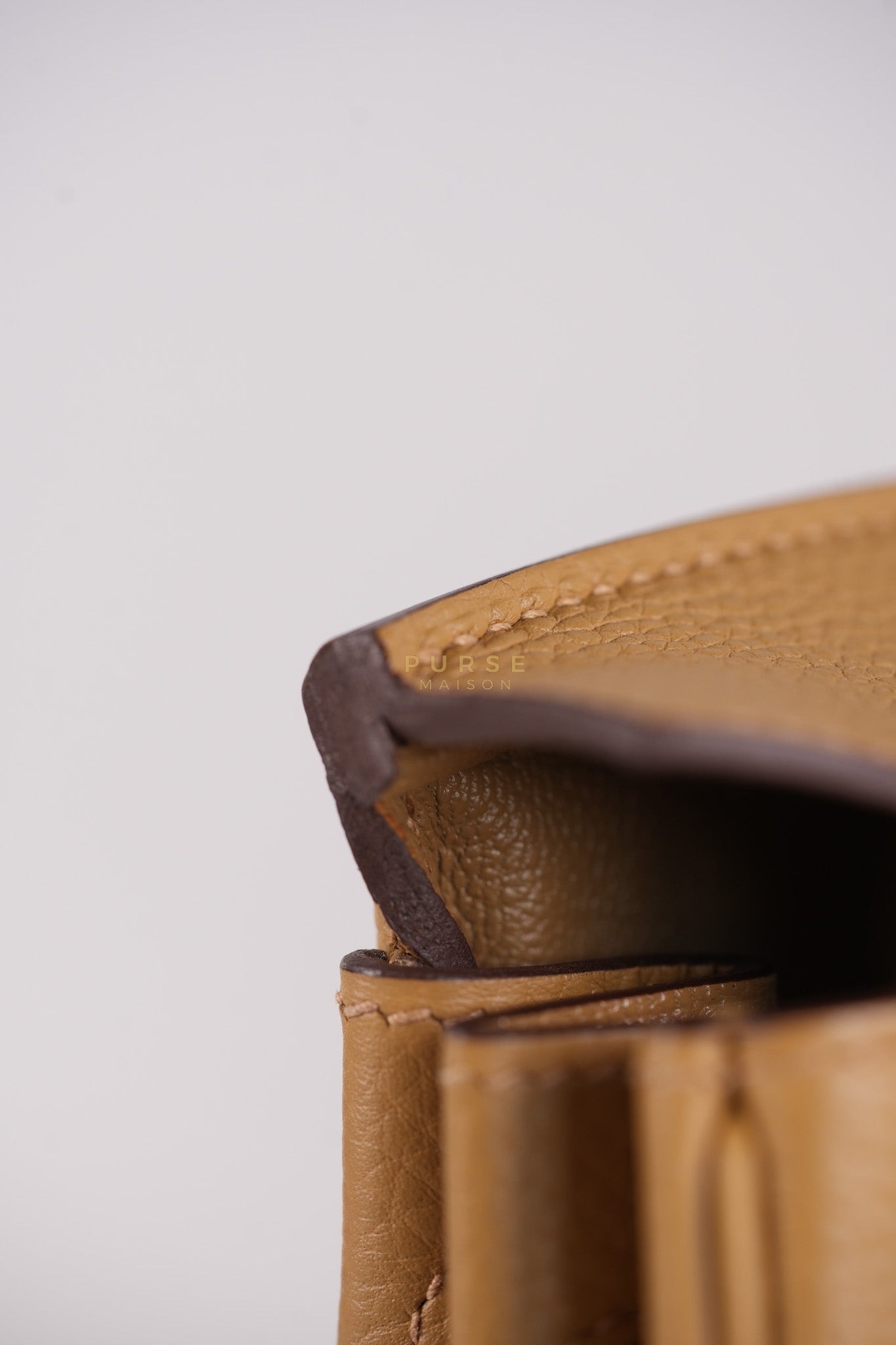 Birkin 25 Retourne in Biscuit Togo Leather and Gold Hardware Stamp U (2022) | Purse Maison Luxury Bags Shop