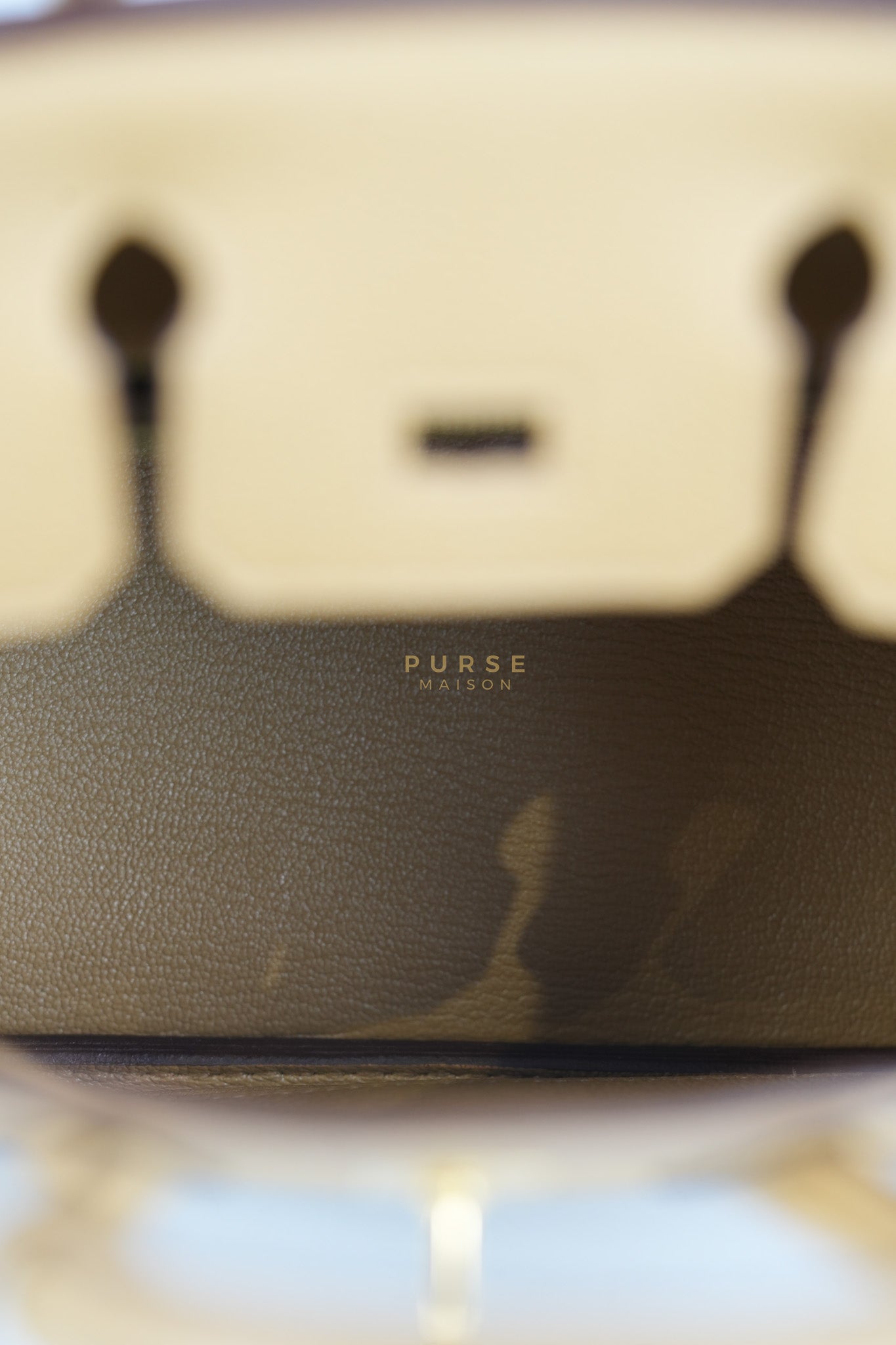 Birkin 25 Retourne in Biscuit Togo Leather and Gold Hardware Stamp U (2022) | Purse Maison Luxury Bags Shop