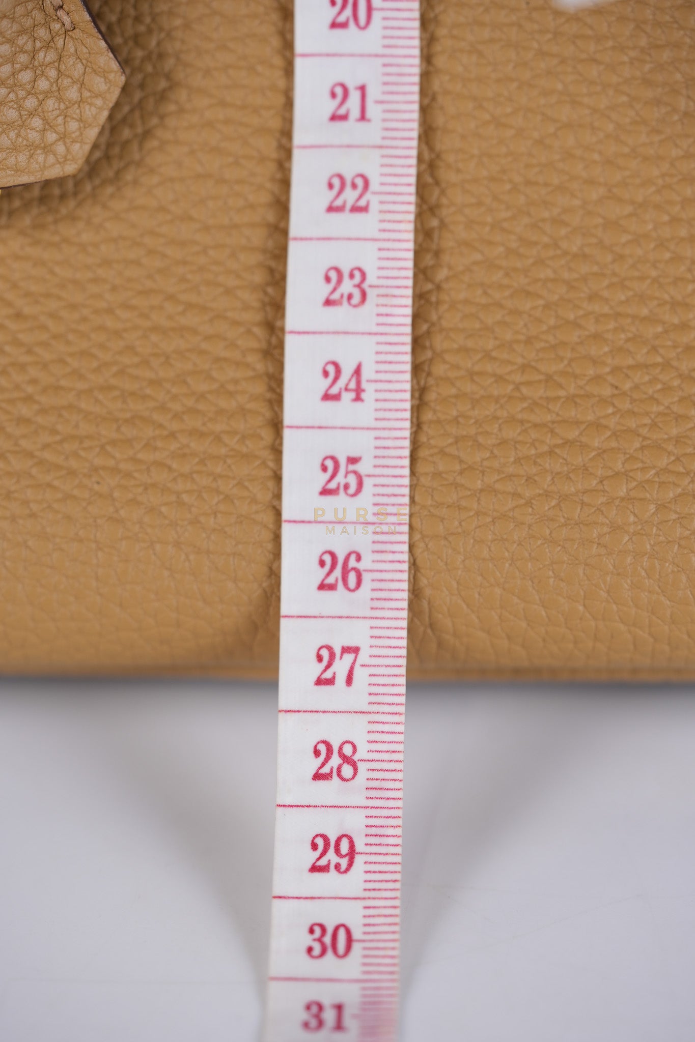 Birkin 25 Retourne in Biscuit Togo Leather and Gold Hardware Stamp U (2022) | Purse Maison Luxury Bags Shop