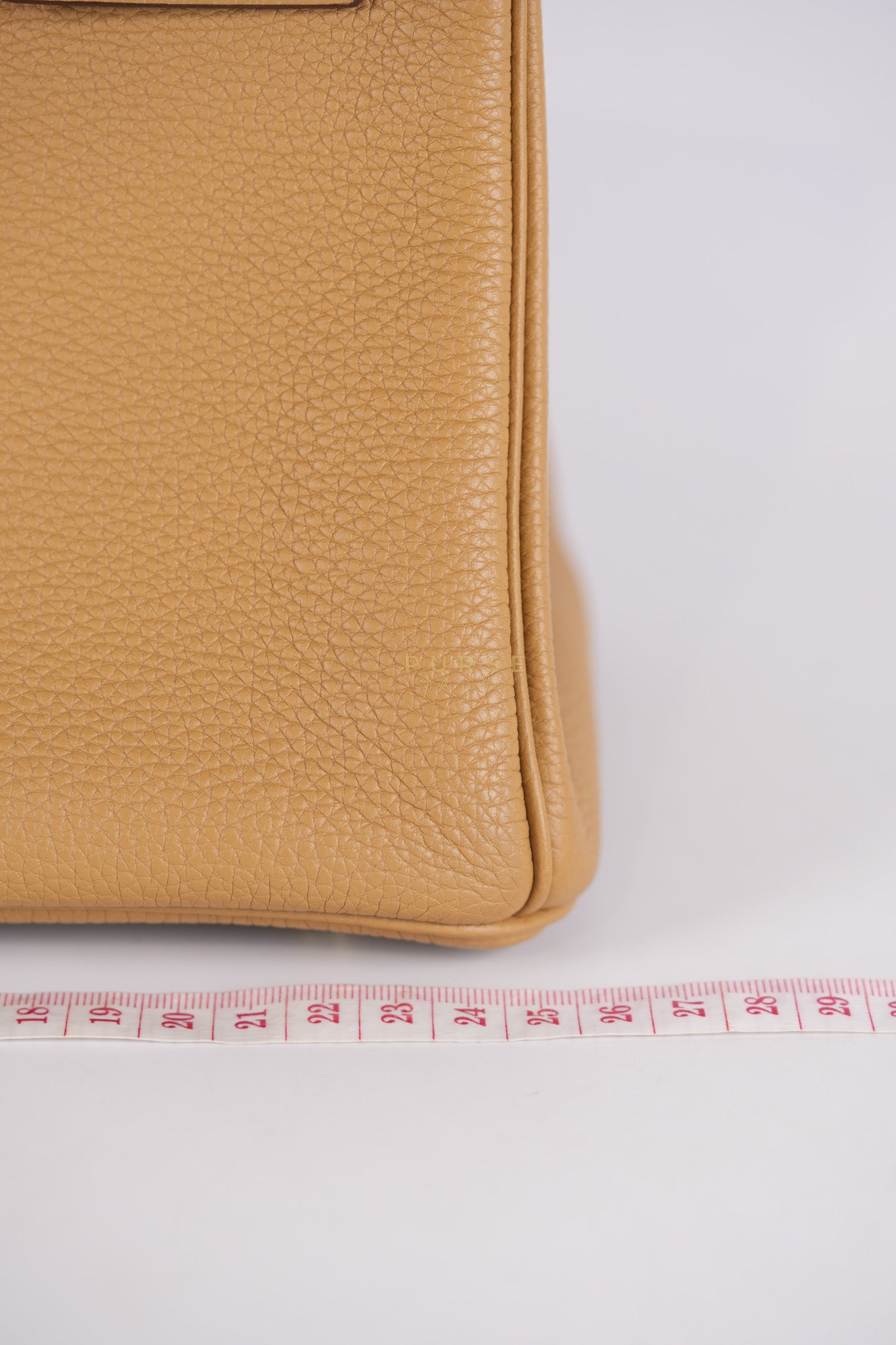 Birkin 25 Retourne in Biscuit Togo Leather and Gold Hardware Stamp U (2022) | Purse Maison Luxury Bags Shop